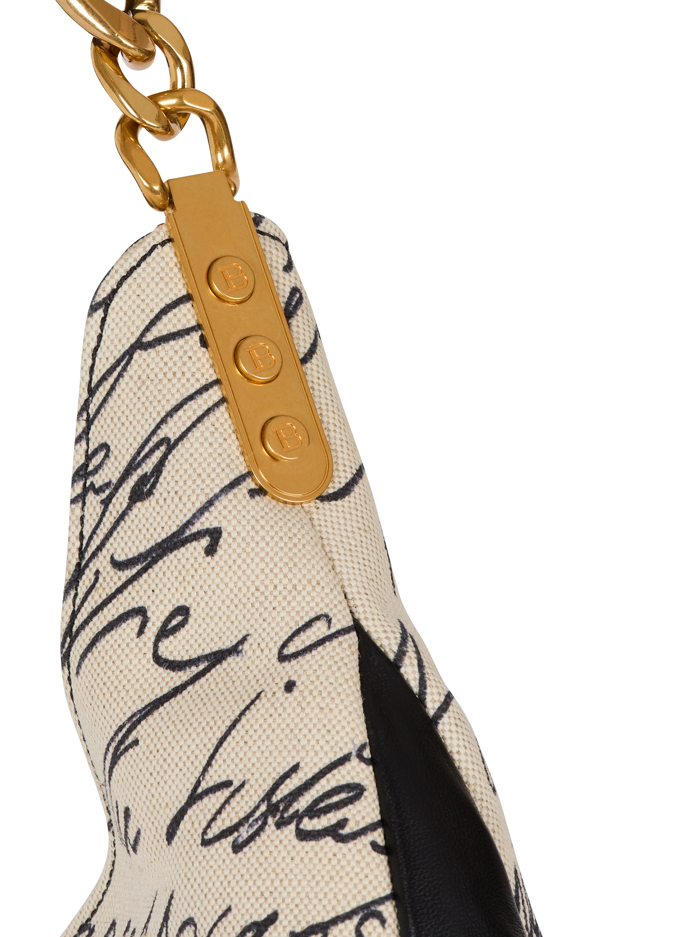 Large 1945 Soft Hobo tote bag in printed canvas beige