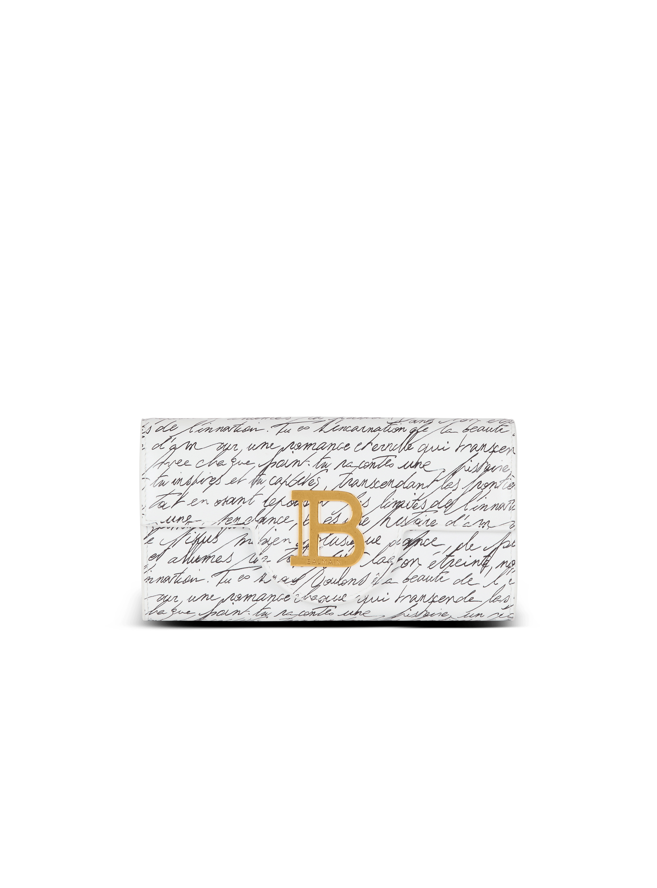 B-Buzz leather wallet with "Love Letter" print