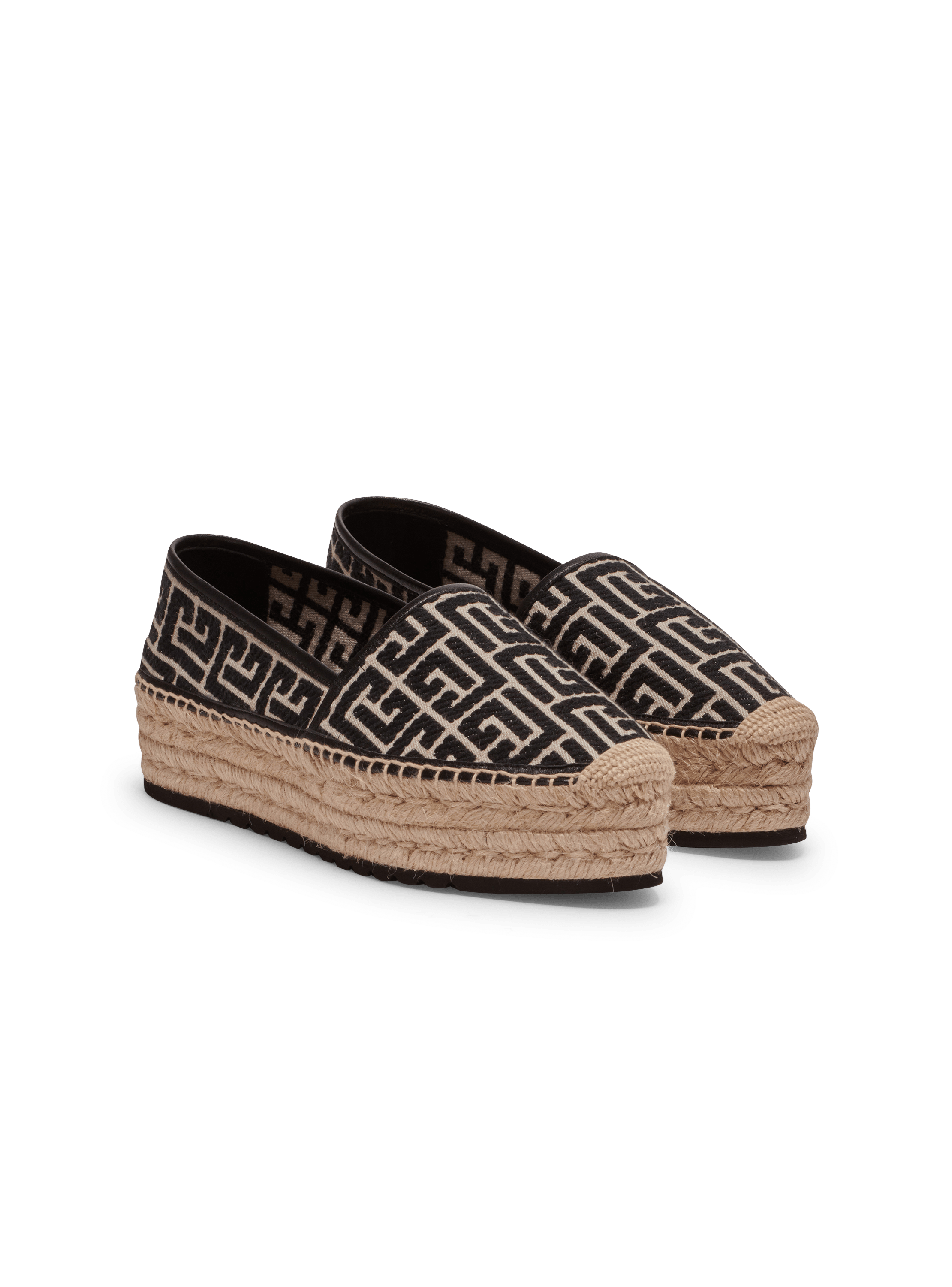 Espadrille Alex en toile à monogramme PB Labyrinthe