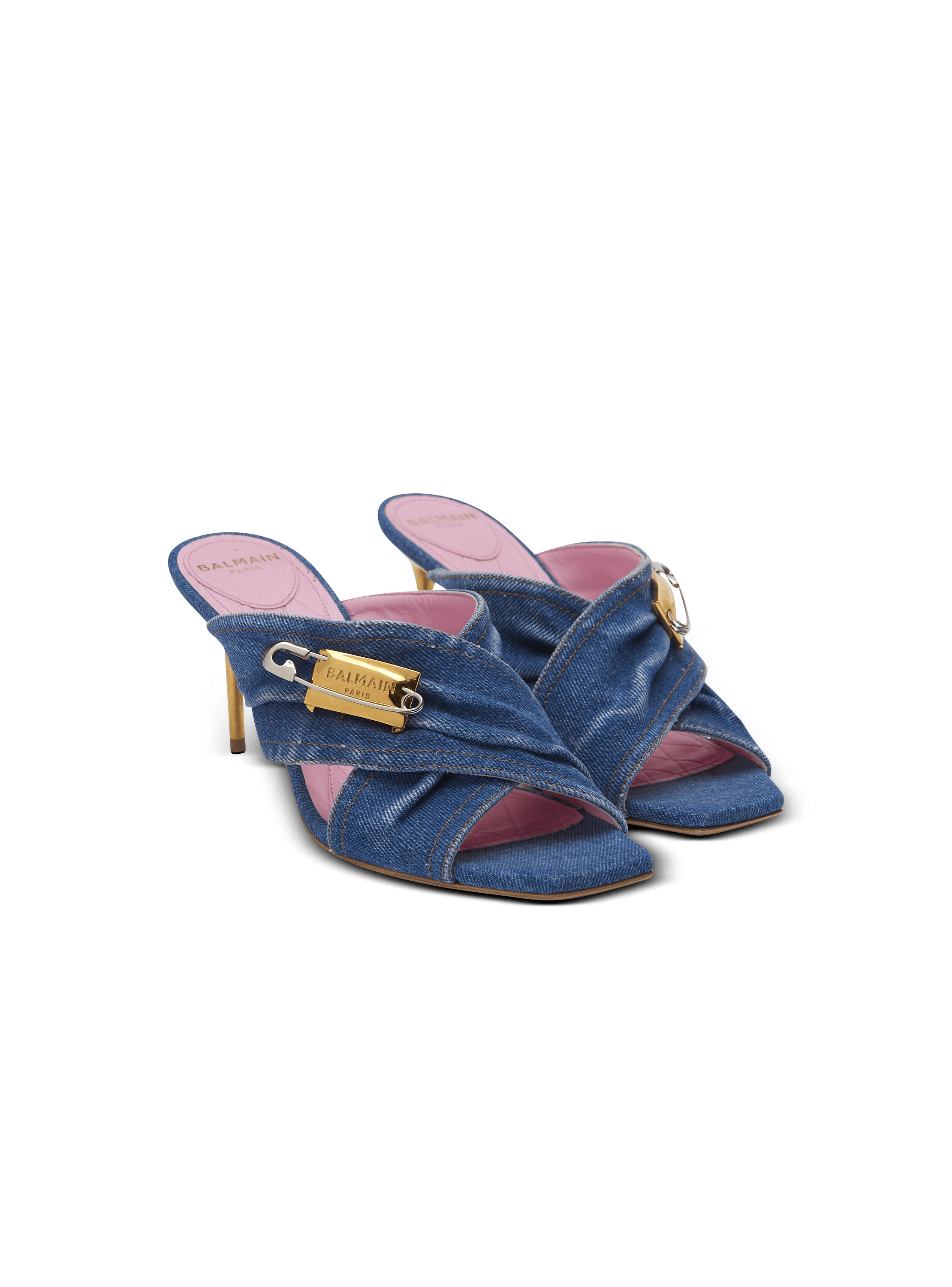 Mules Safety pin en denim 