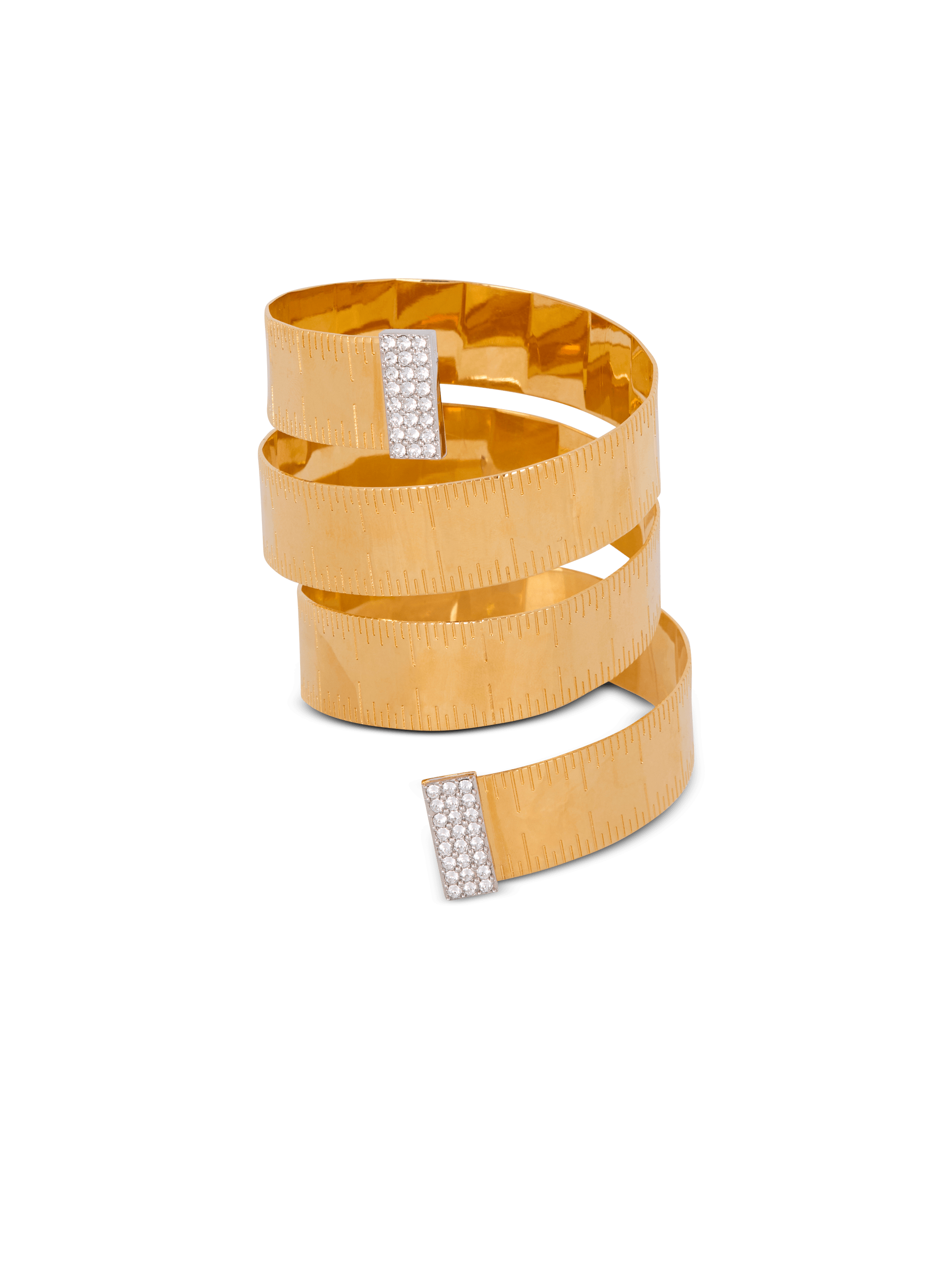 Brass tape measure cuff 