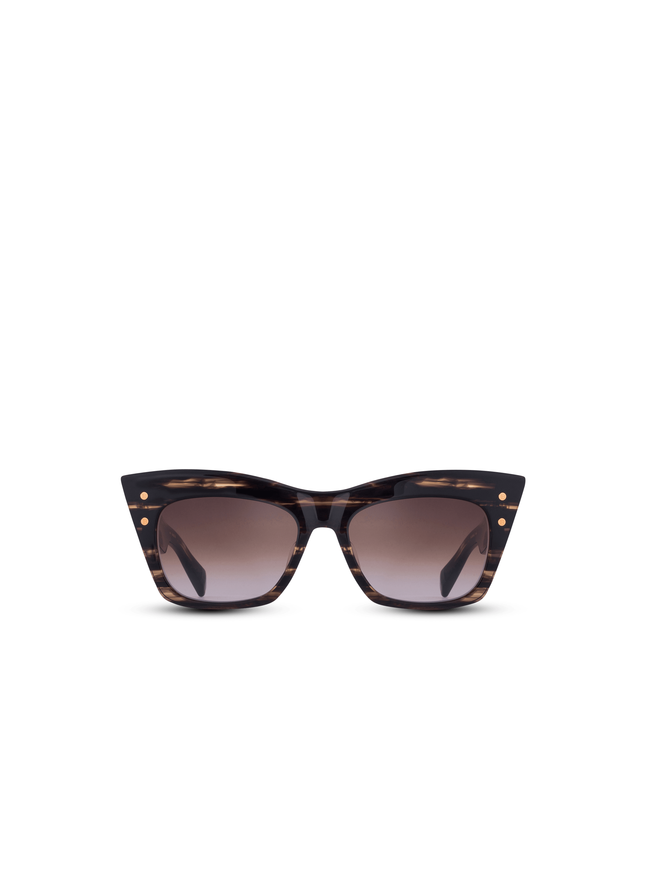 Tortoiseshell-effect acetate B-II sunglasses