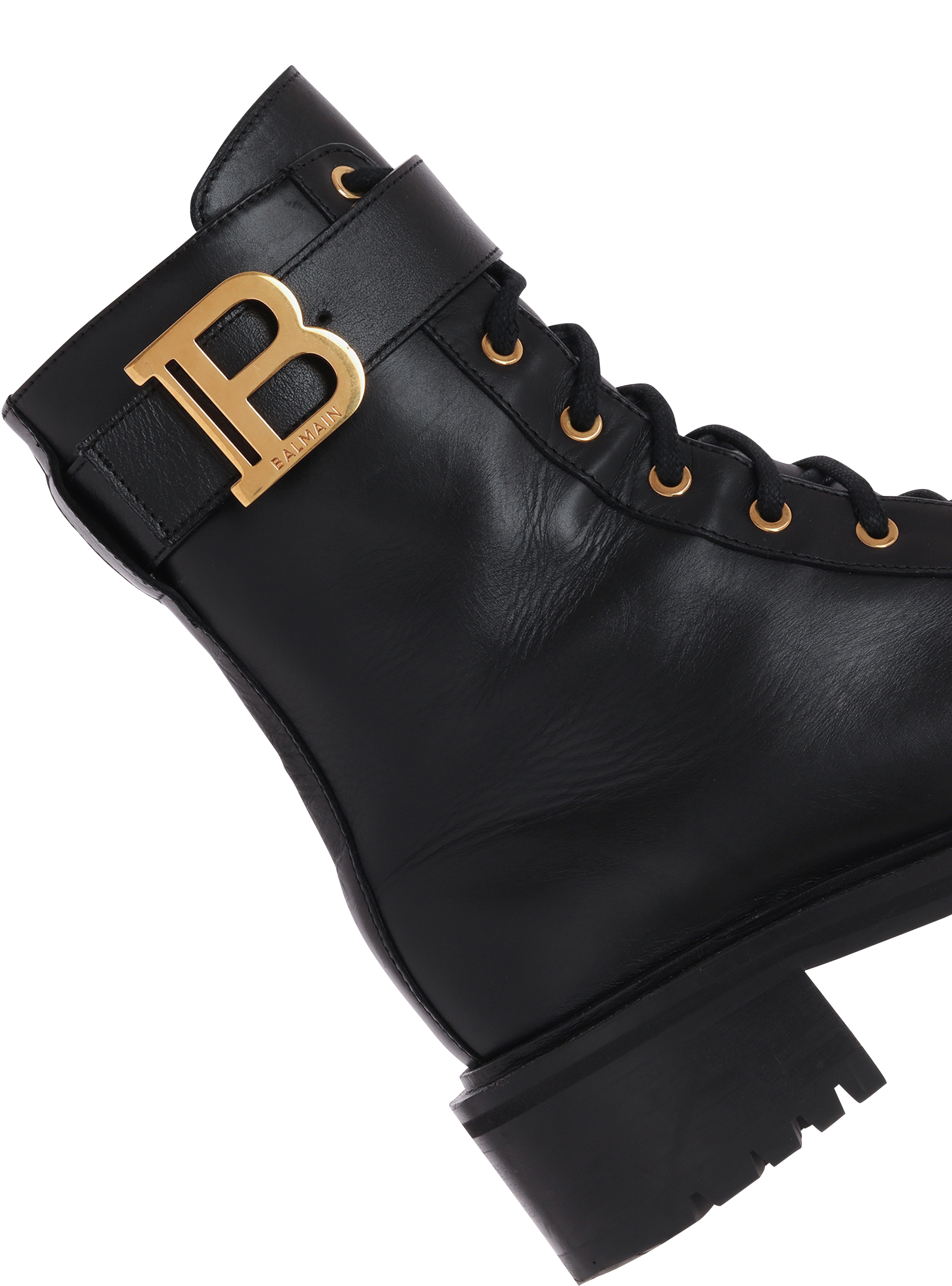 Balmain Ranger Romy Monogram Combat Brown Buckle Ankle Booties Boots –  Miami Lux Boutique