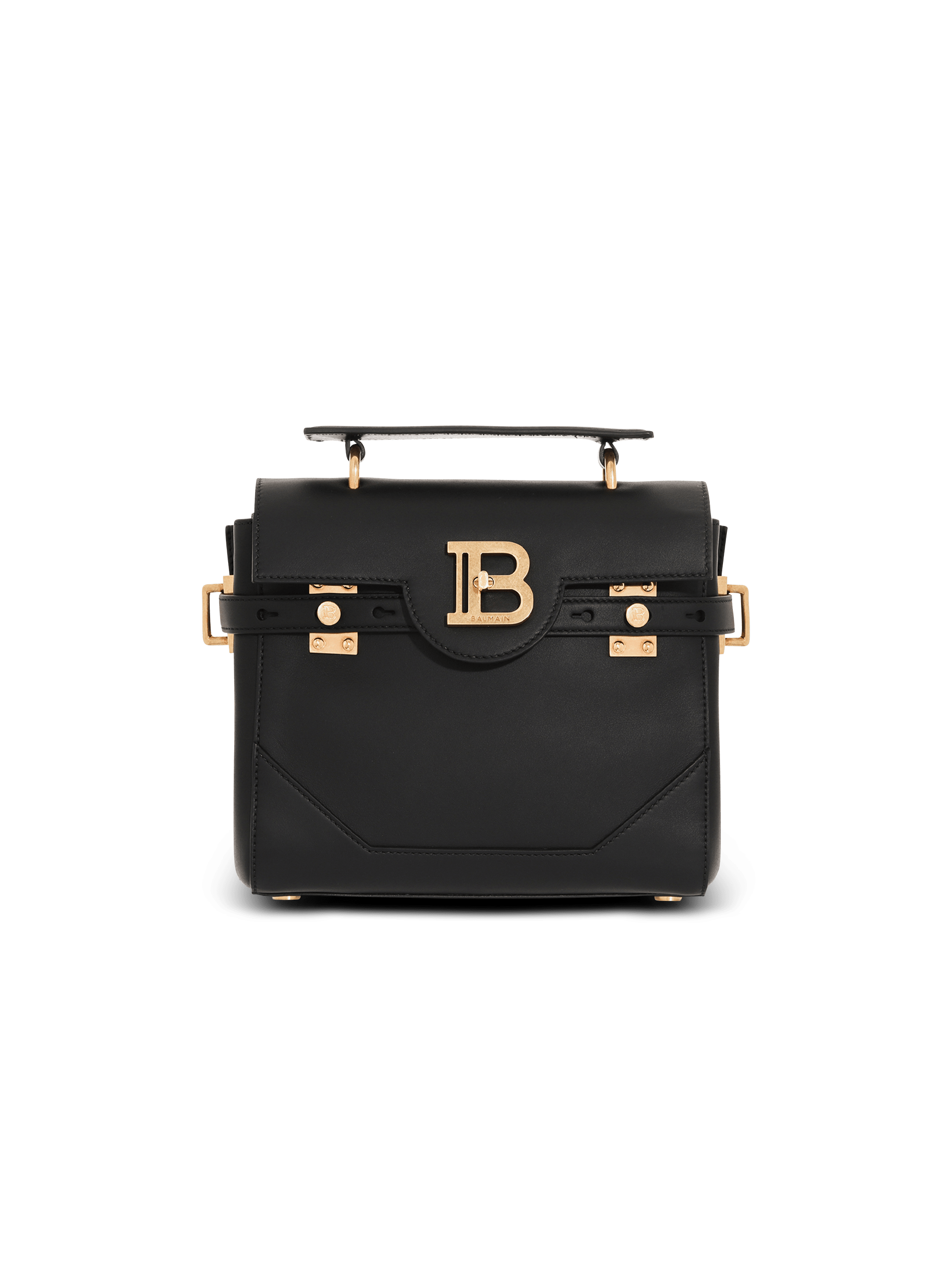 Balmain - Smooth Leather B-Buzz 23 Clutch Bag, Women , Black