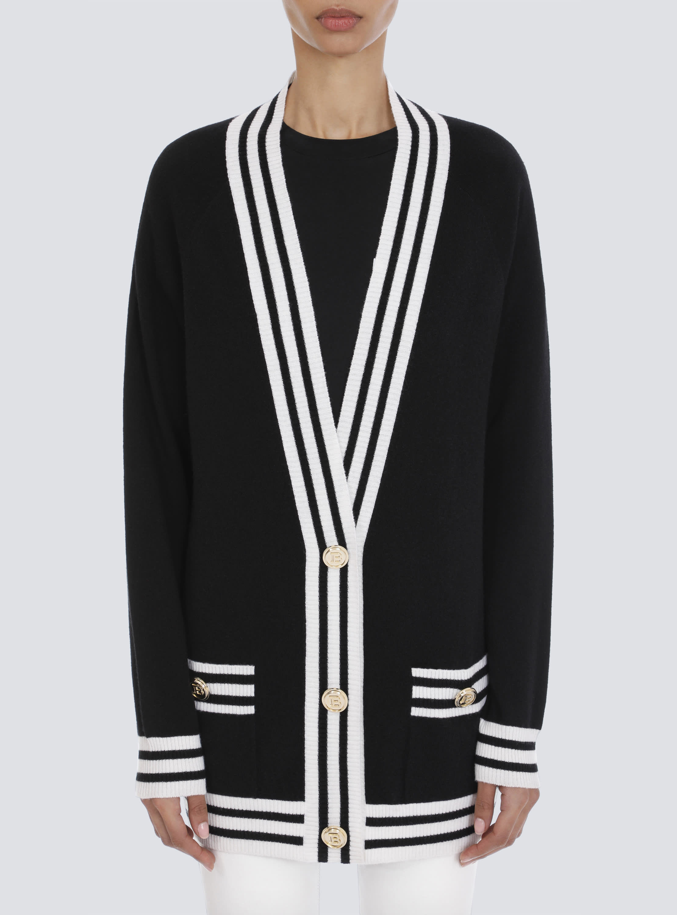 Balmain cardigan in wool blend