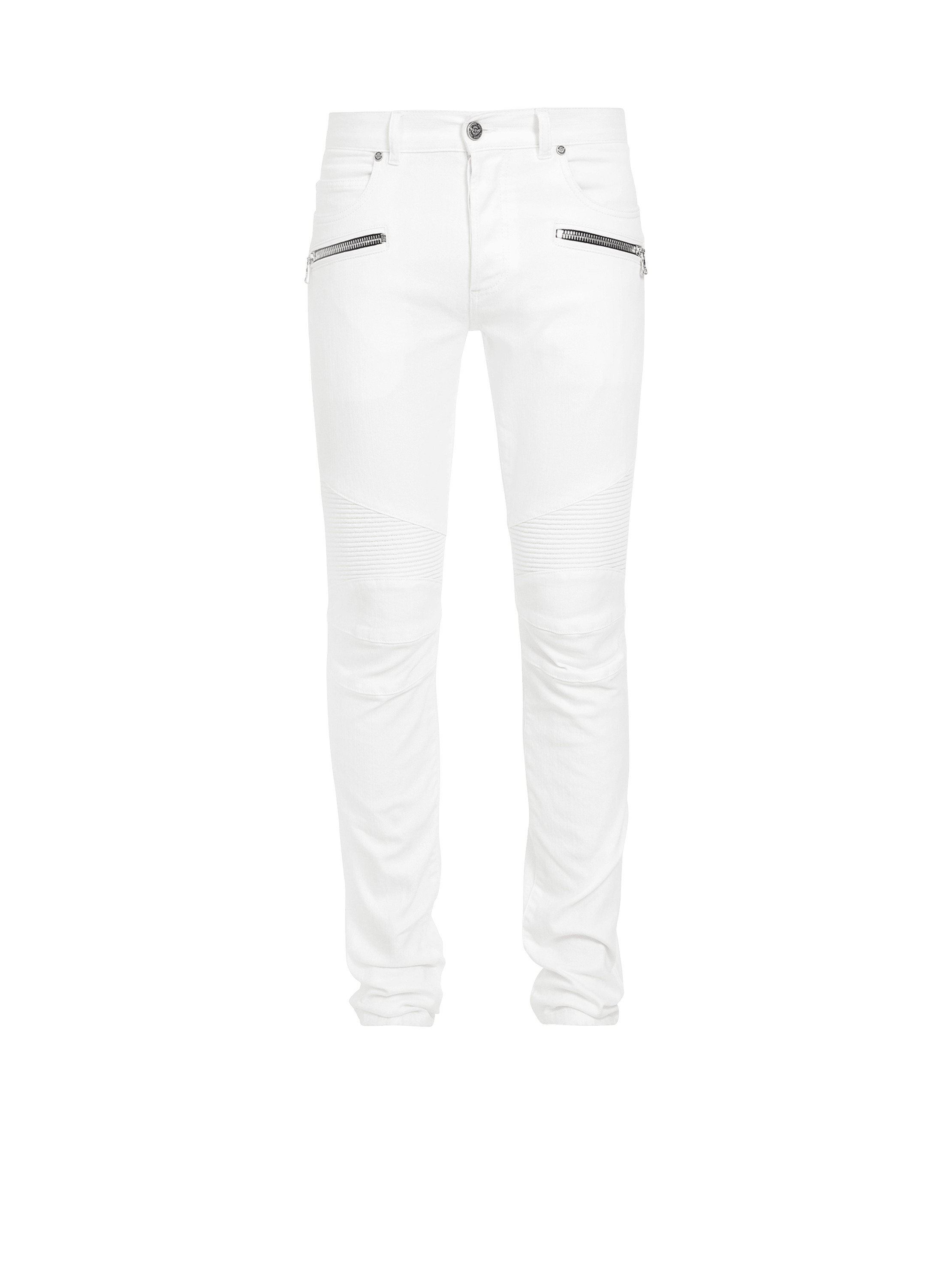 Slim-fit cotton jeans