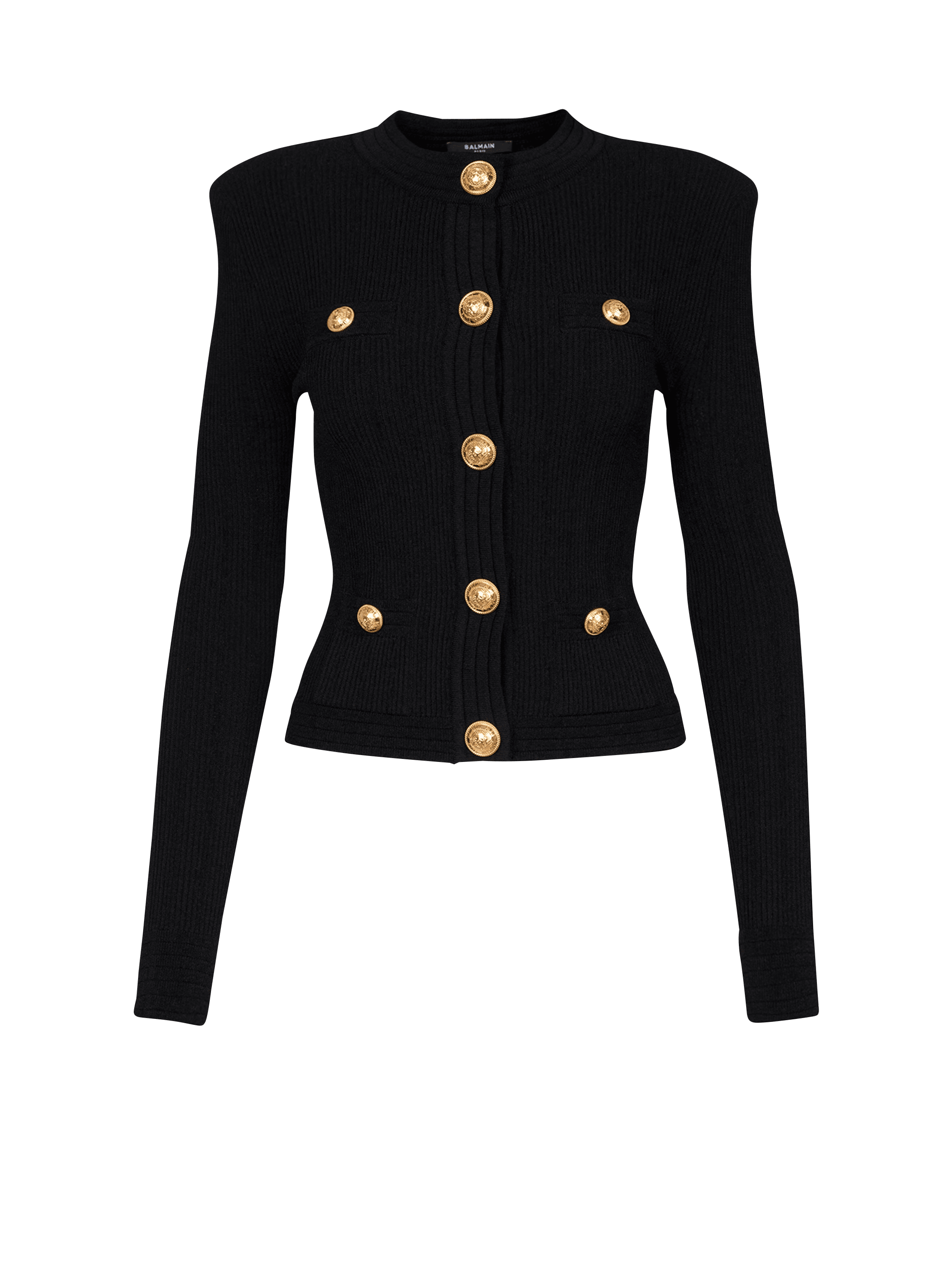 Balmain Kids cropped single-breasted blazer - Black