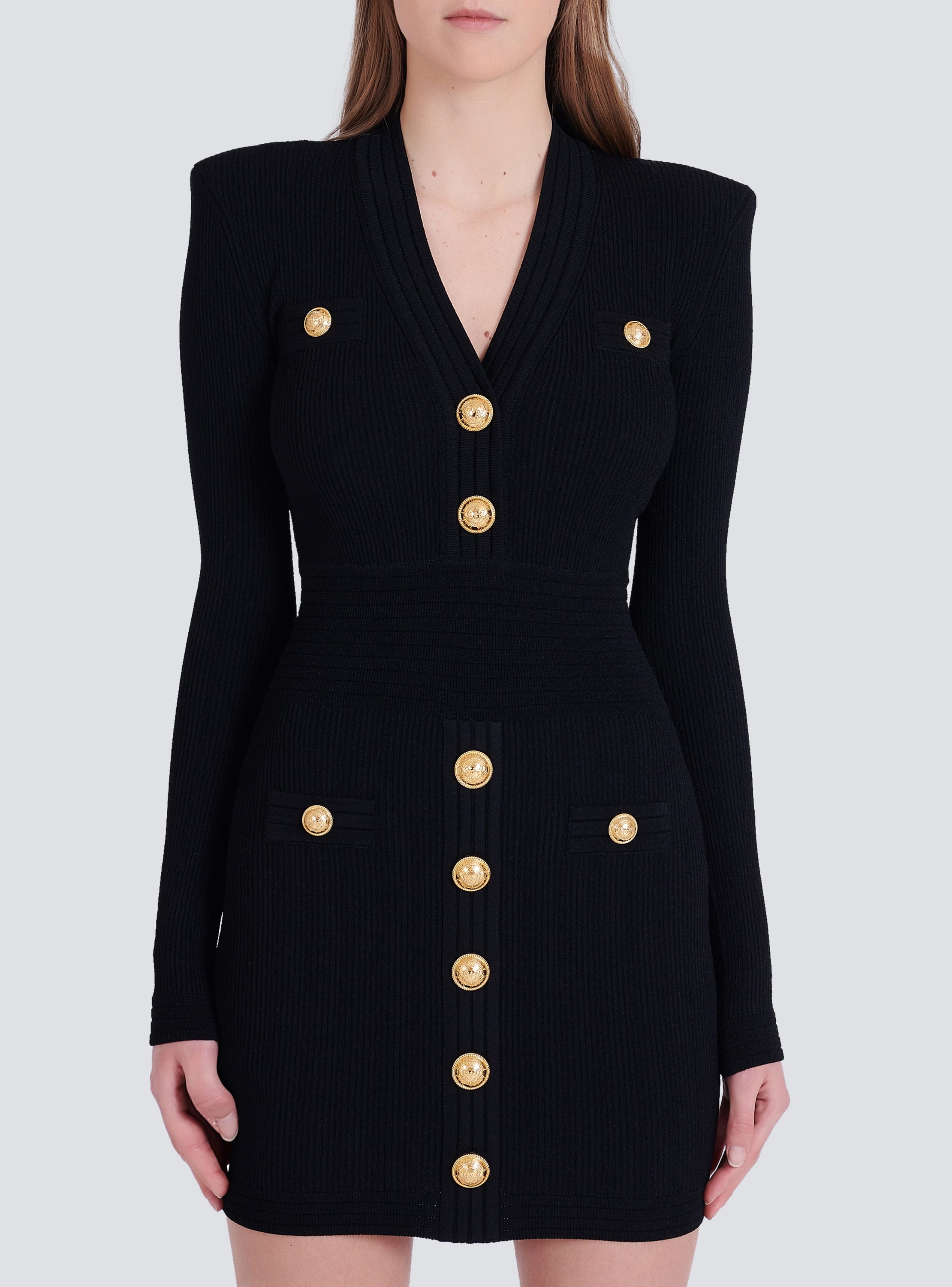 balmain logo button leather mini dress item, Balmain Leggings with lurex  threads, Women's Clothing