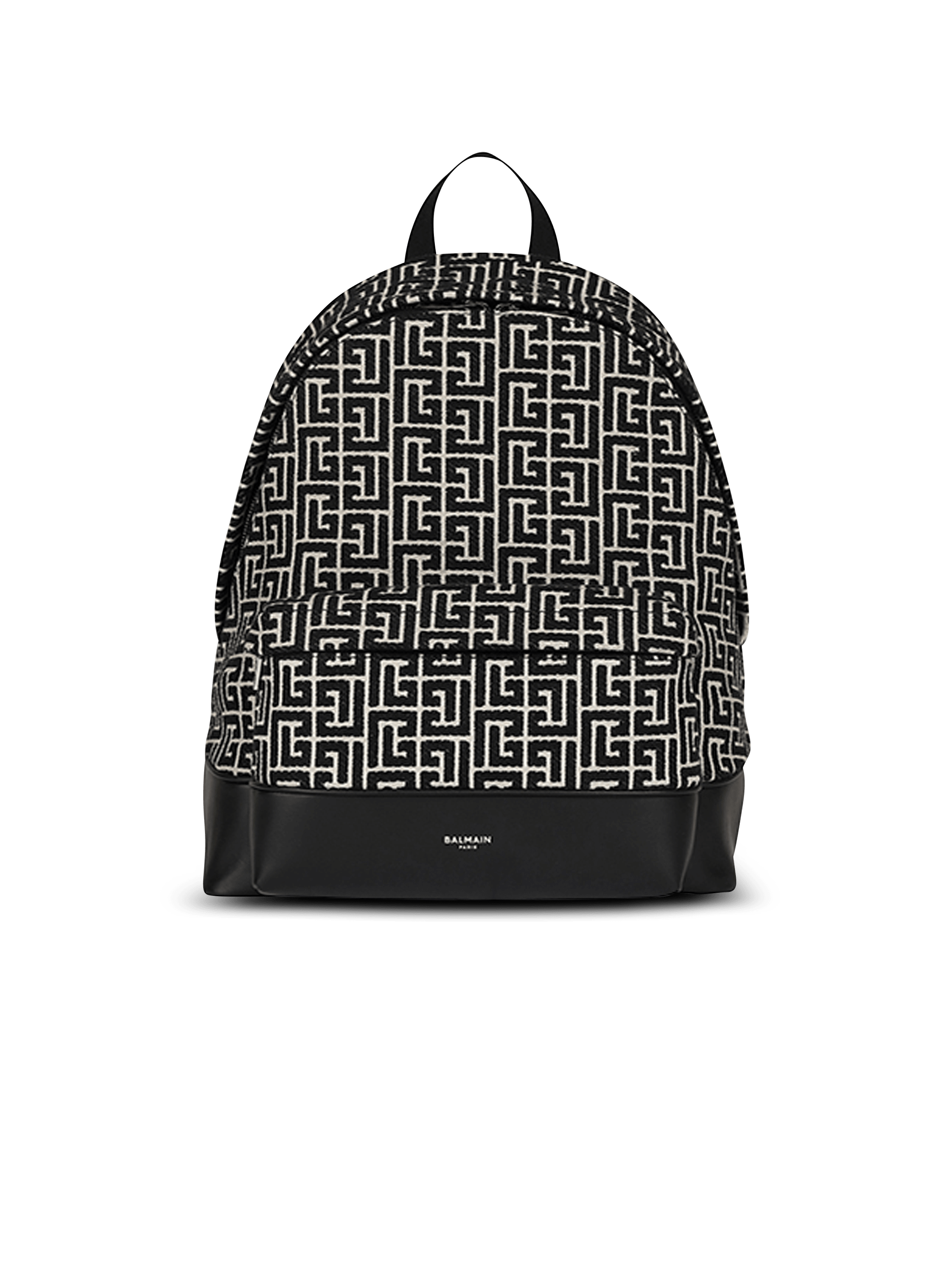 Backpack with jacquard monogram black - Men