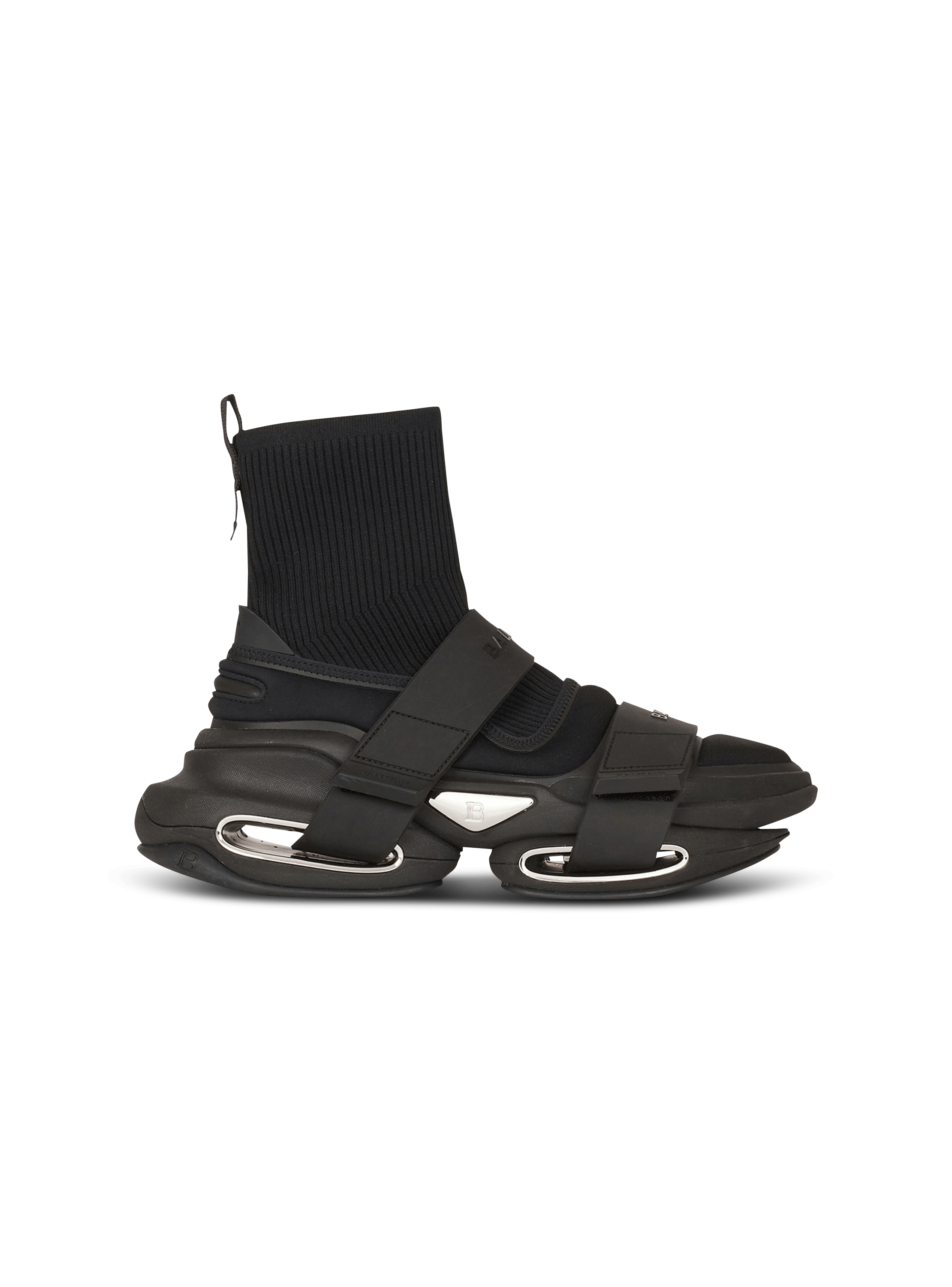 Hoher Sneaker B-Bold mit Neopren- und Mesh-Riemen, schwarz, hi-res