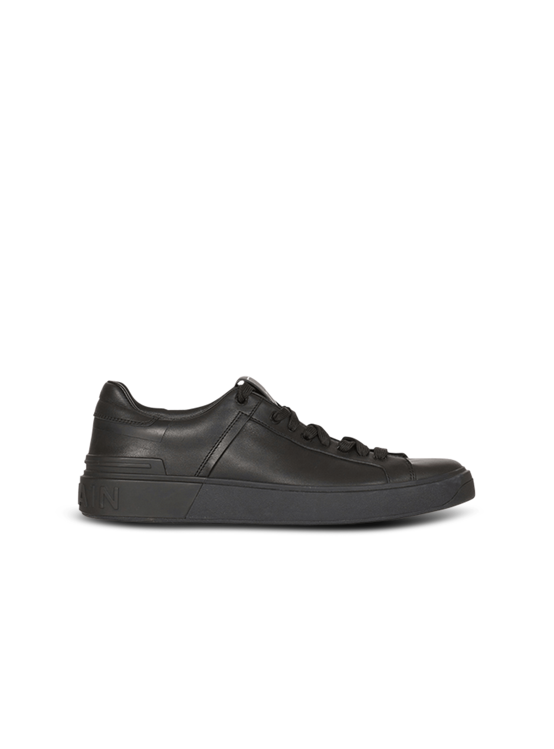 B-Court leather trainers, black, hi-res