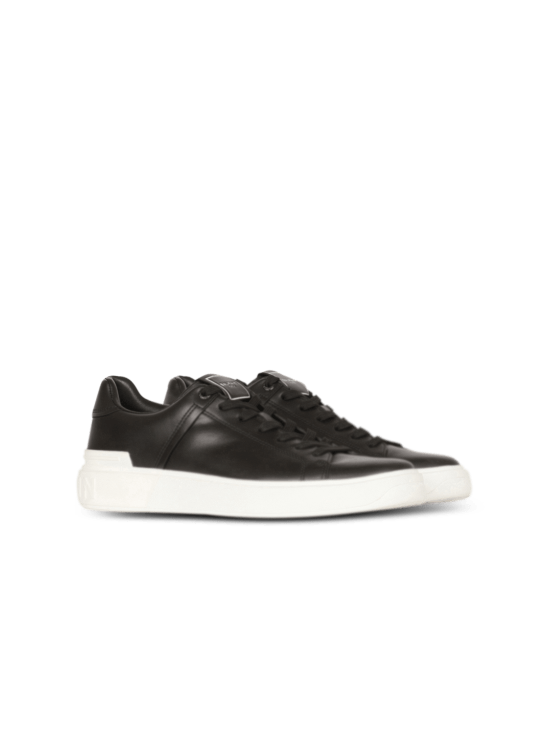 Balmain Calfskin B-Court Sneakers