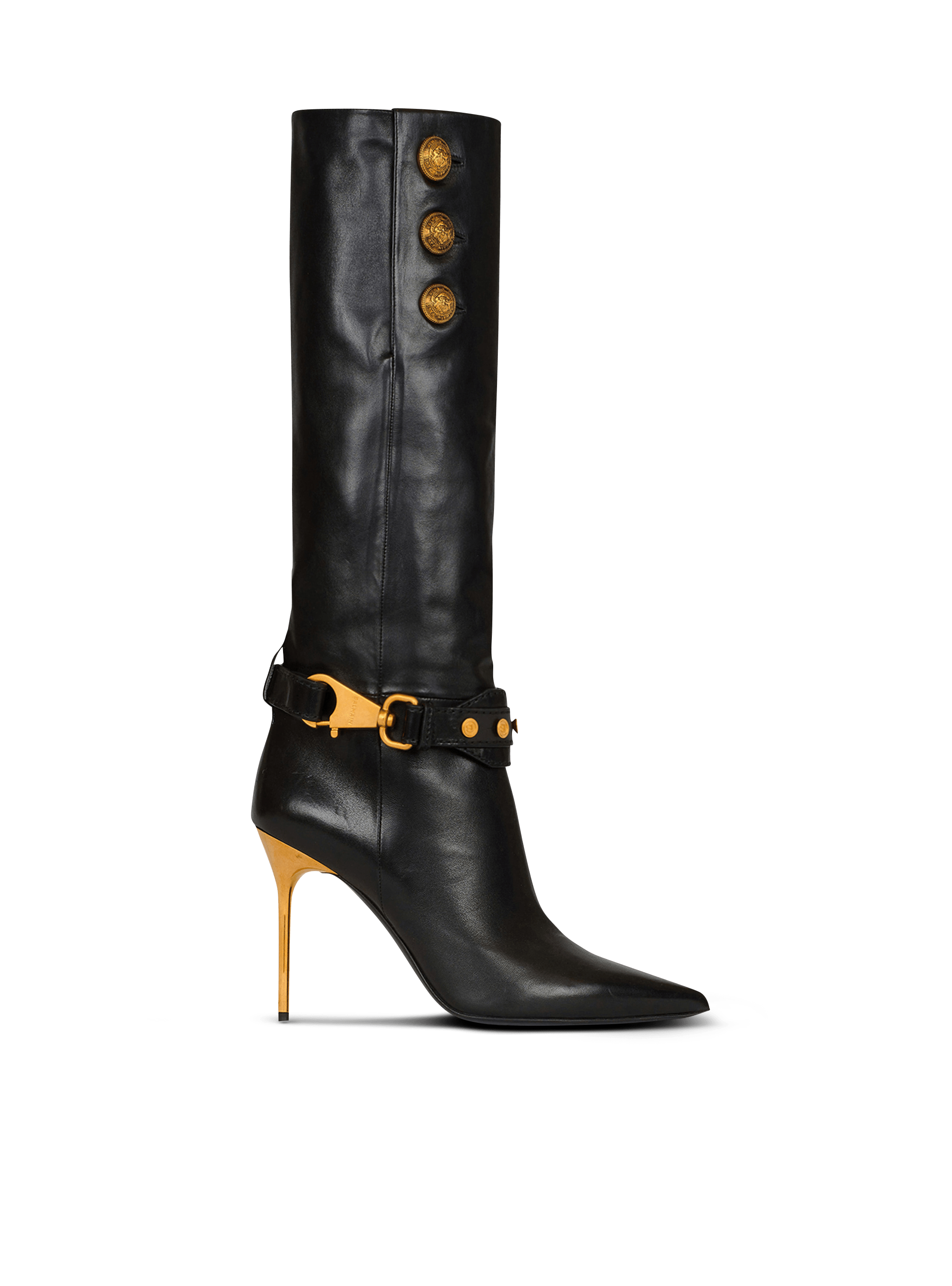 Balmain logo discount boots