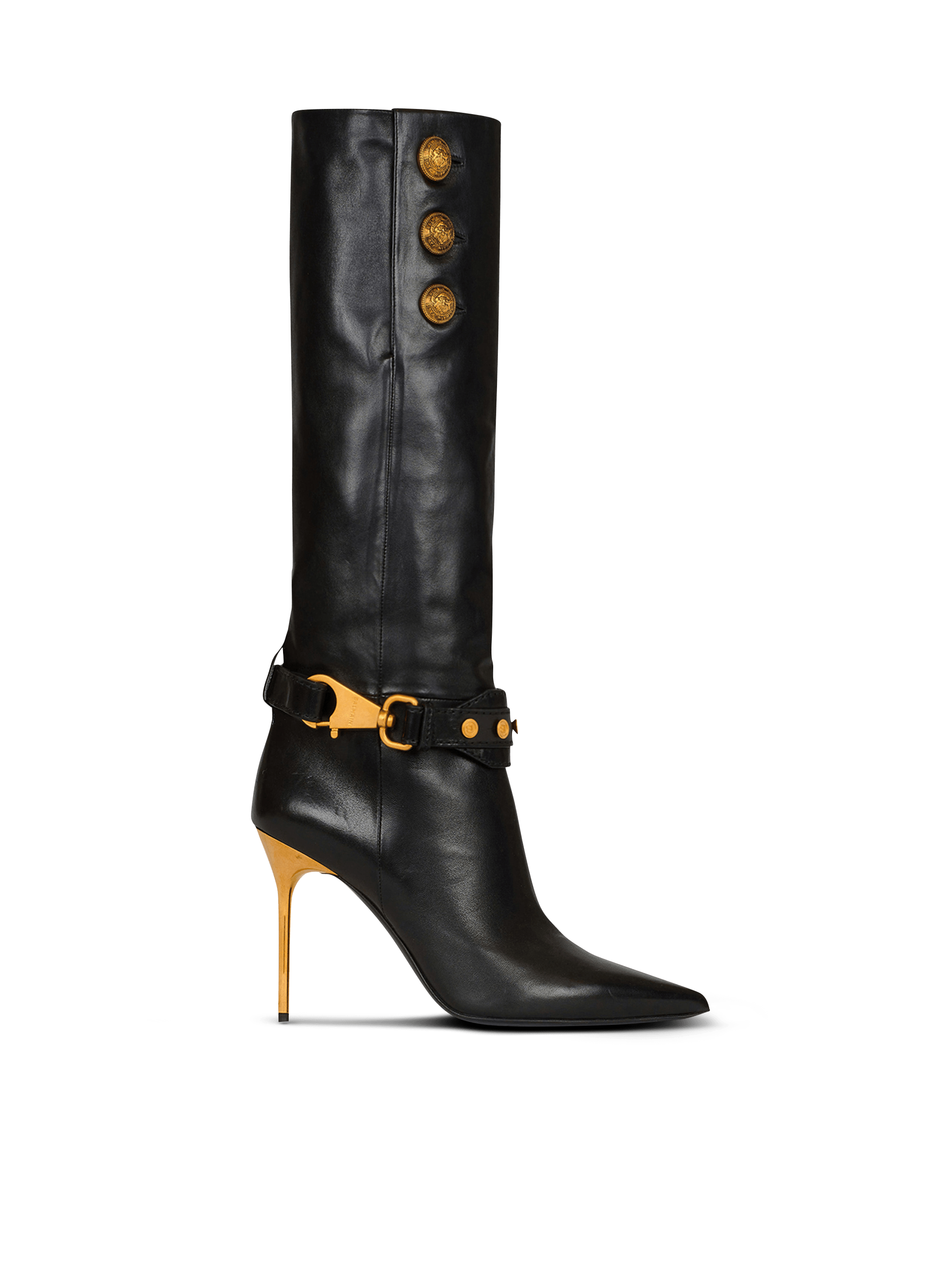 Leather Robin boots, black, hi-res