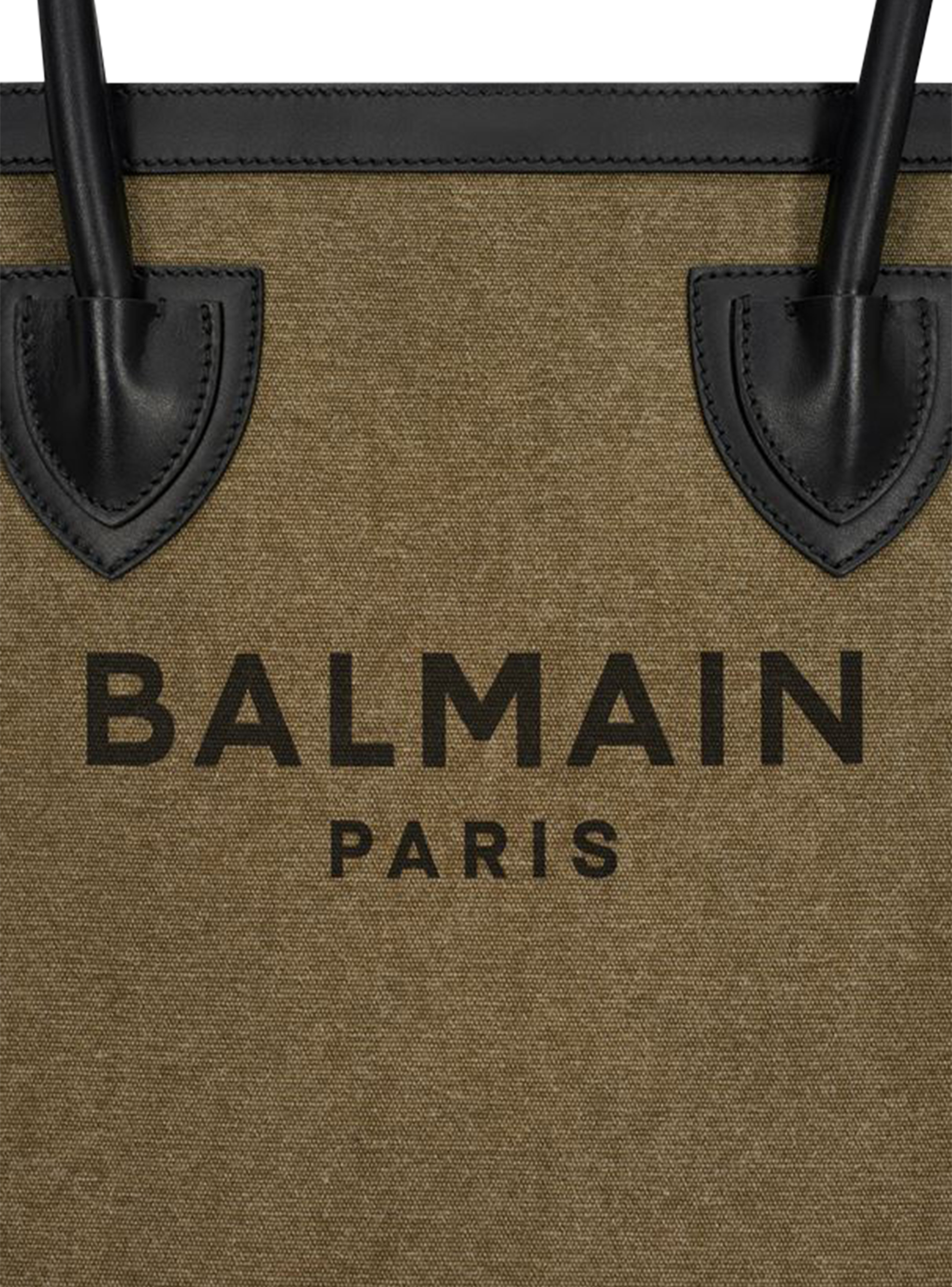 Balmain - Mini Reporter Bag in Canvas and Leather