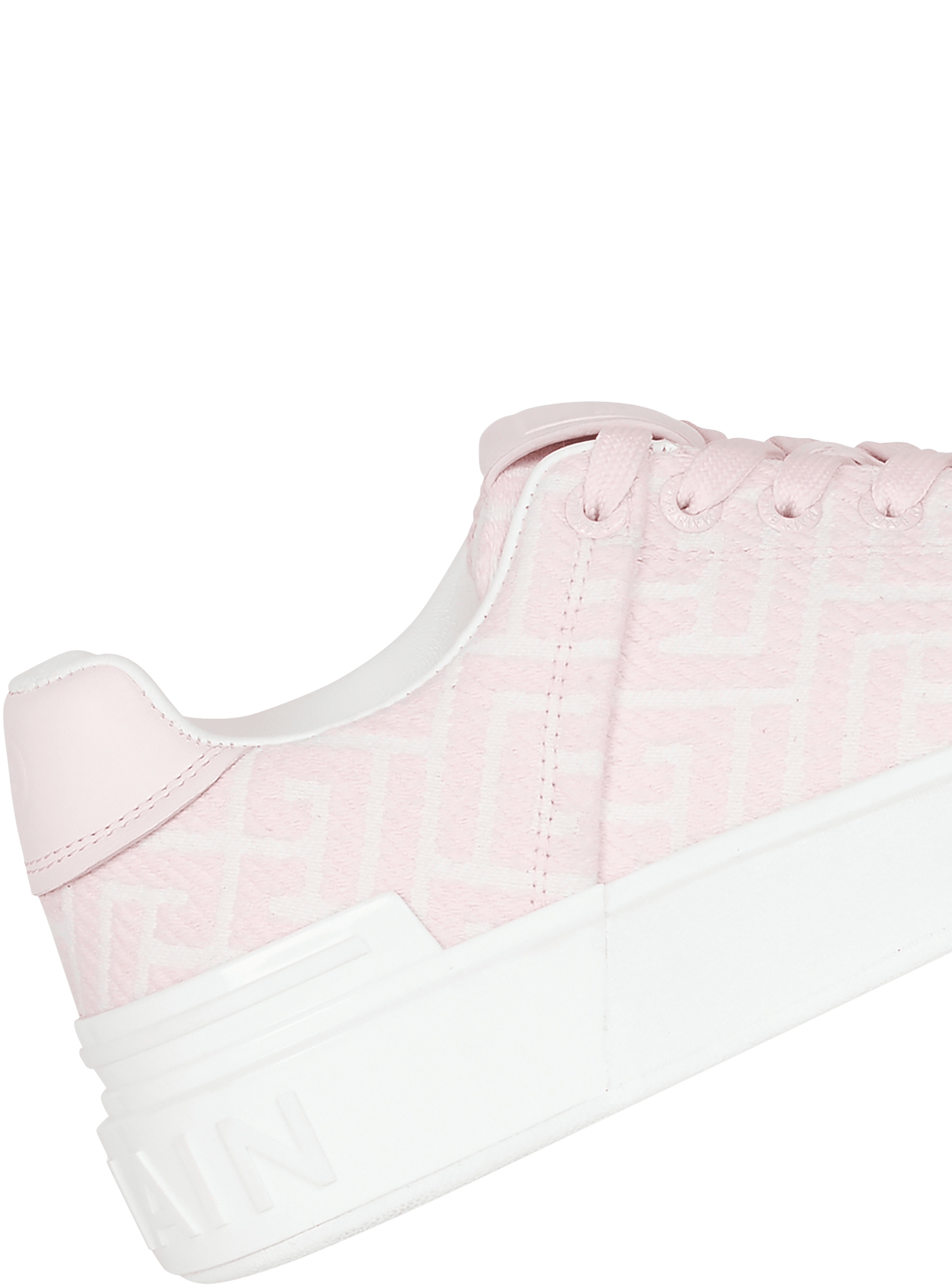 Trainers Balmain - B Court monogram sneakers in pink - WN1VI580TJPBGGF