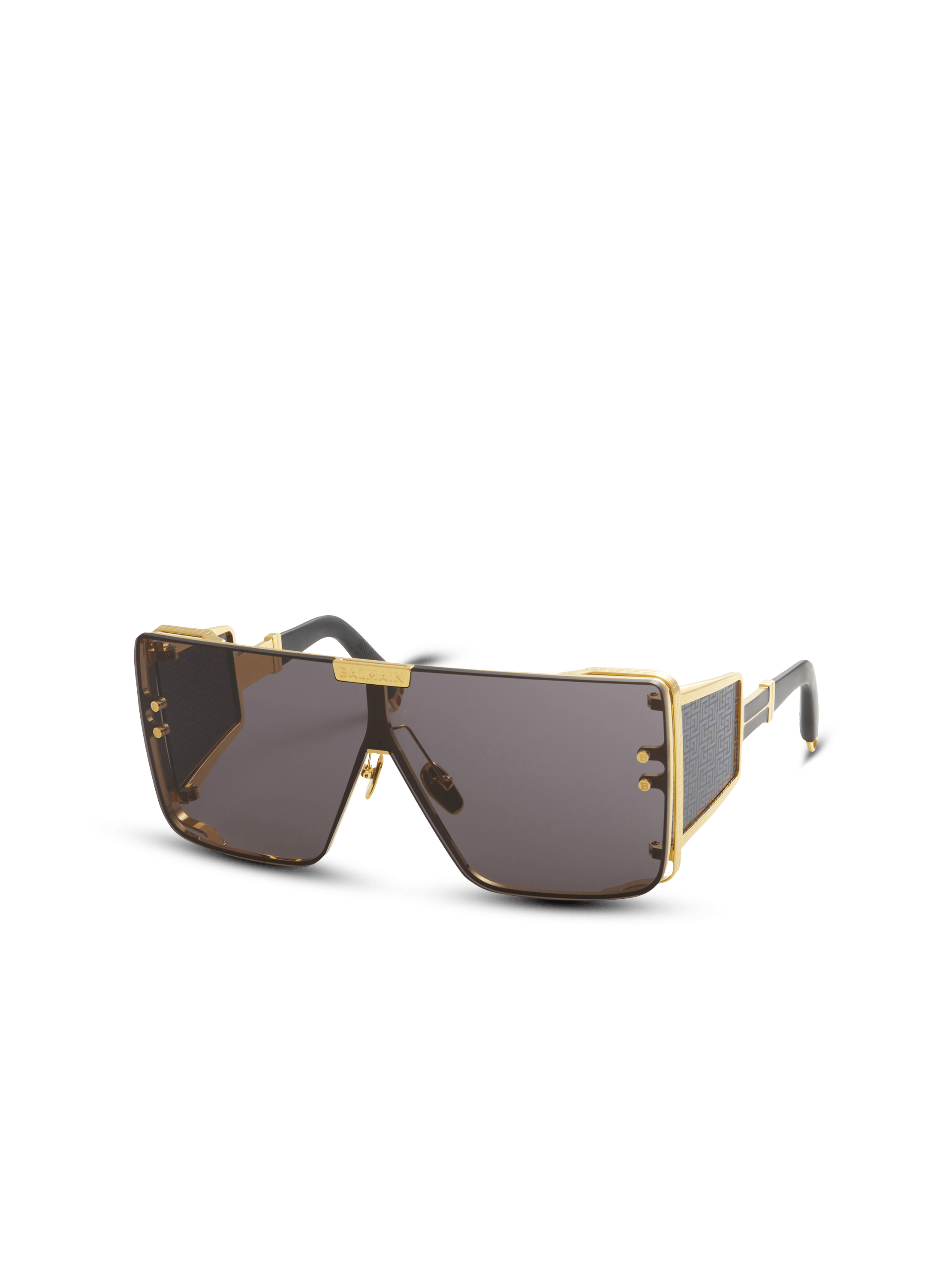 Titanium shield-shaped Wonder Boy sunglasses