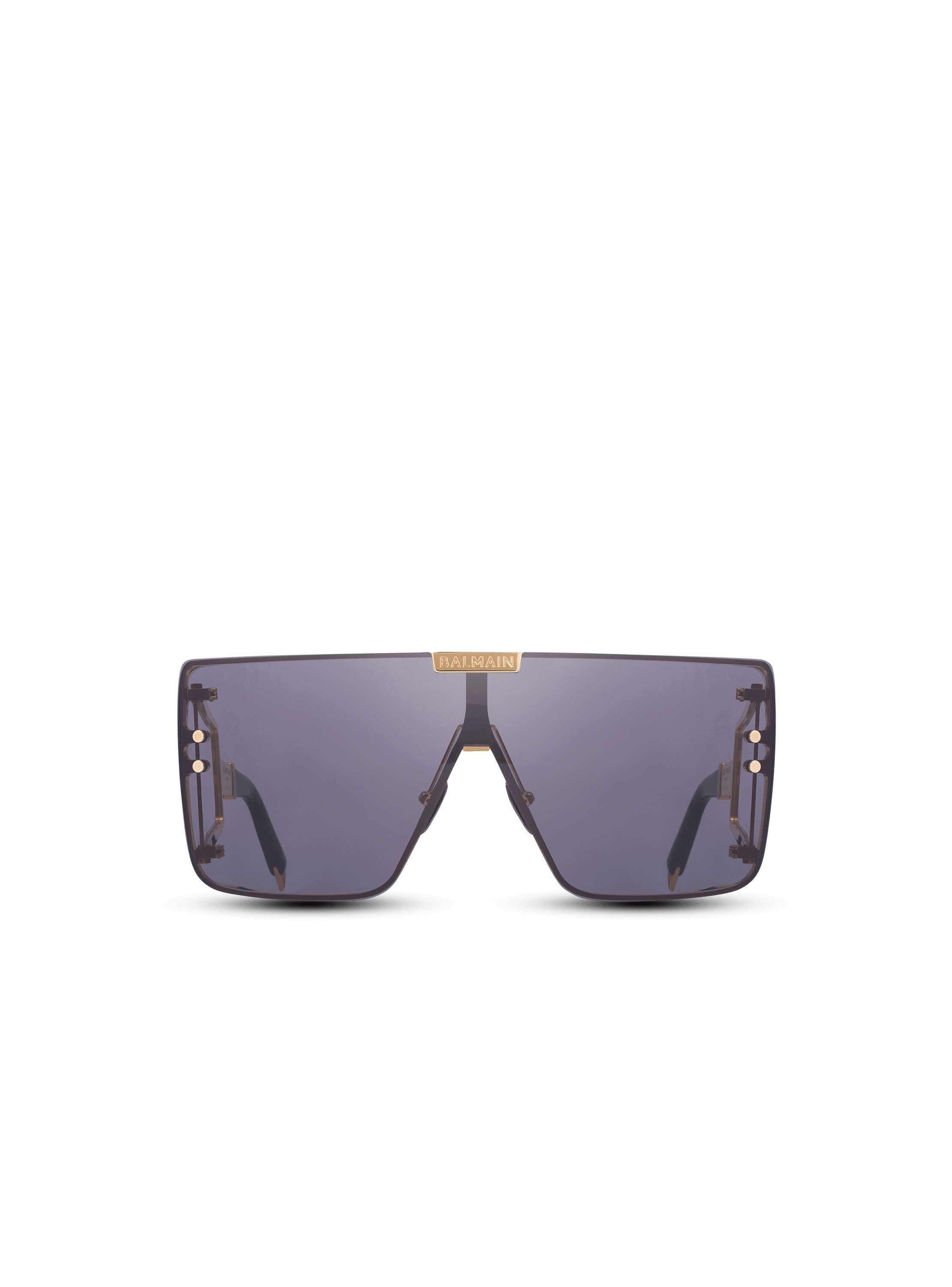 Titanium shield-shaped Wonder Boy sunglasses