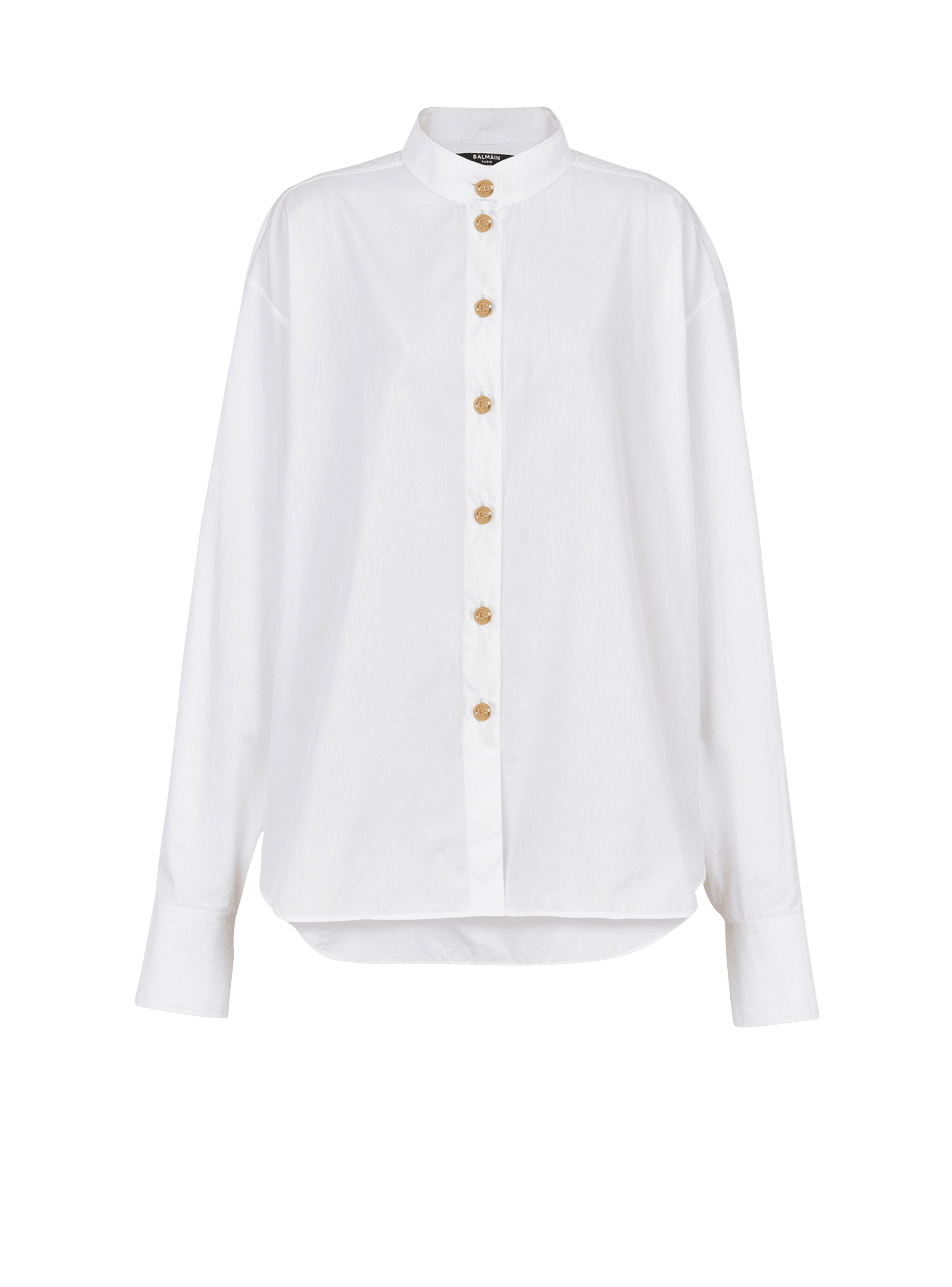 Poplin shirt, white, hi-res
