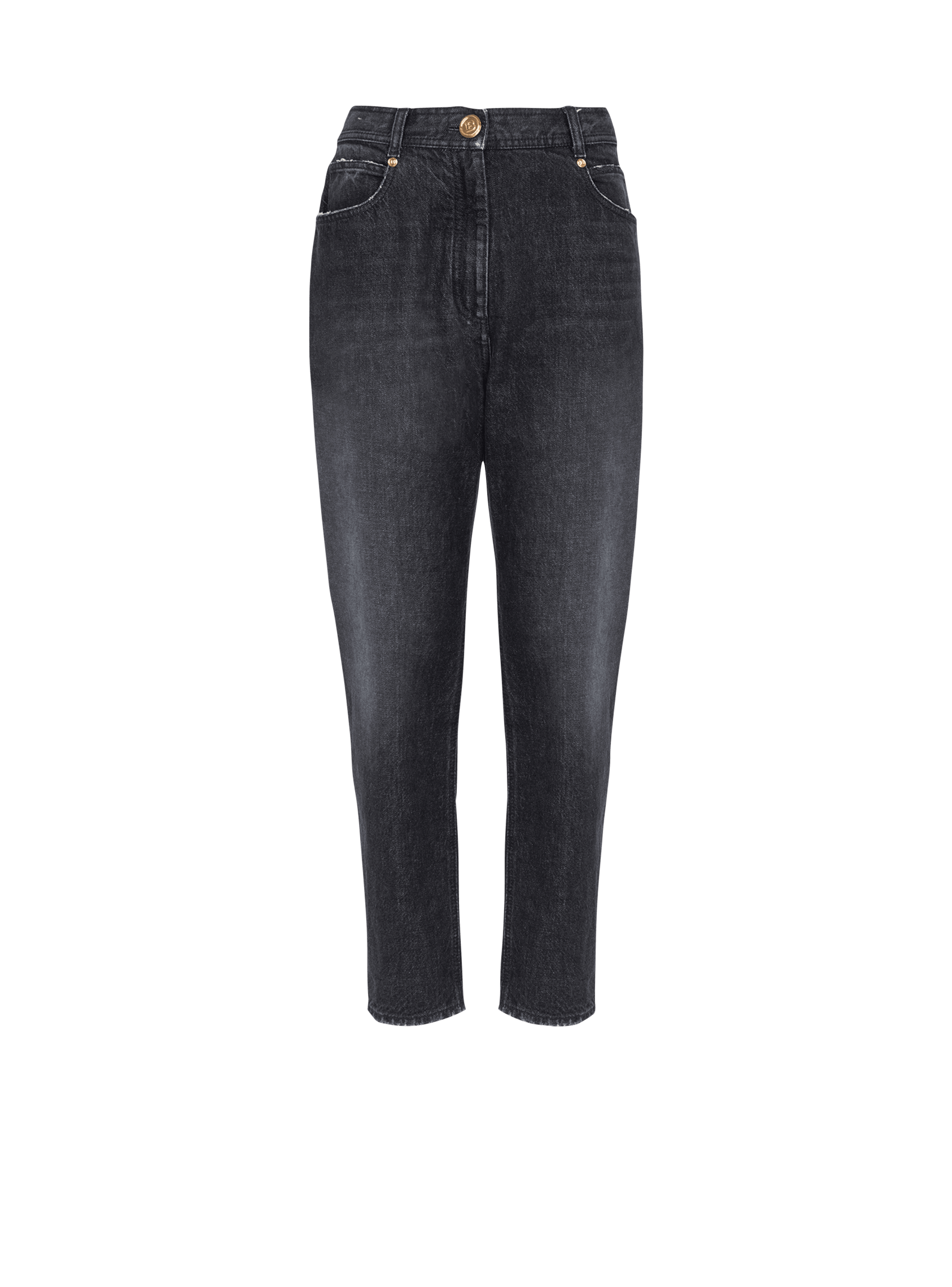 Eco-designed boyfriend jeans, black, hi-res