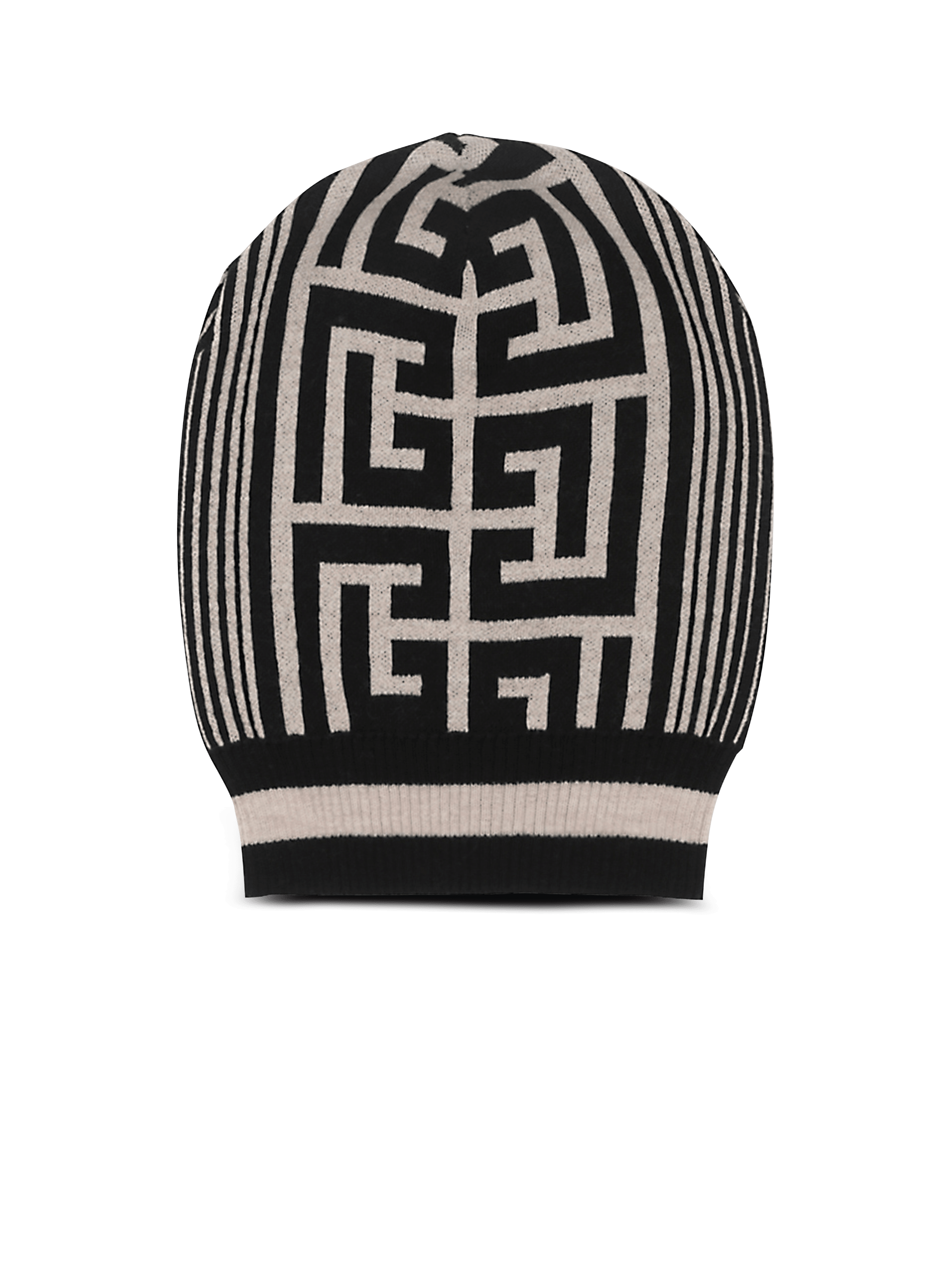 Mütze aus Wolle mit Balmain-Monogramm