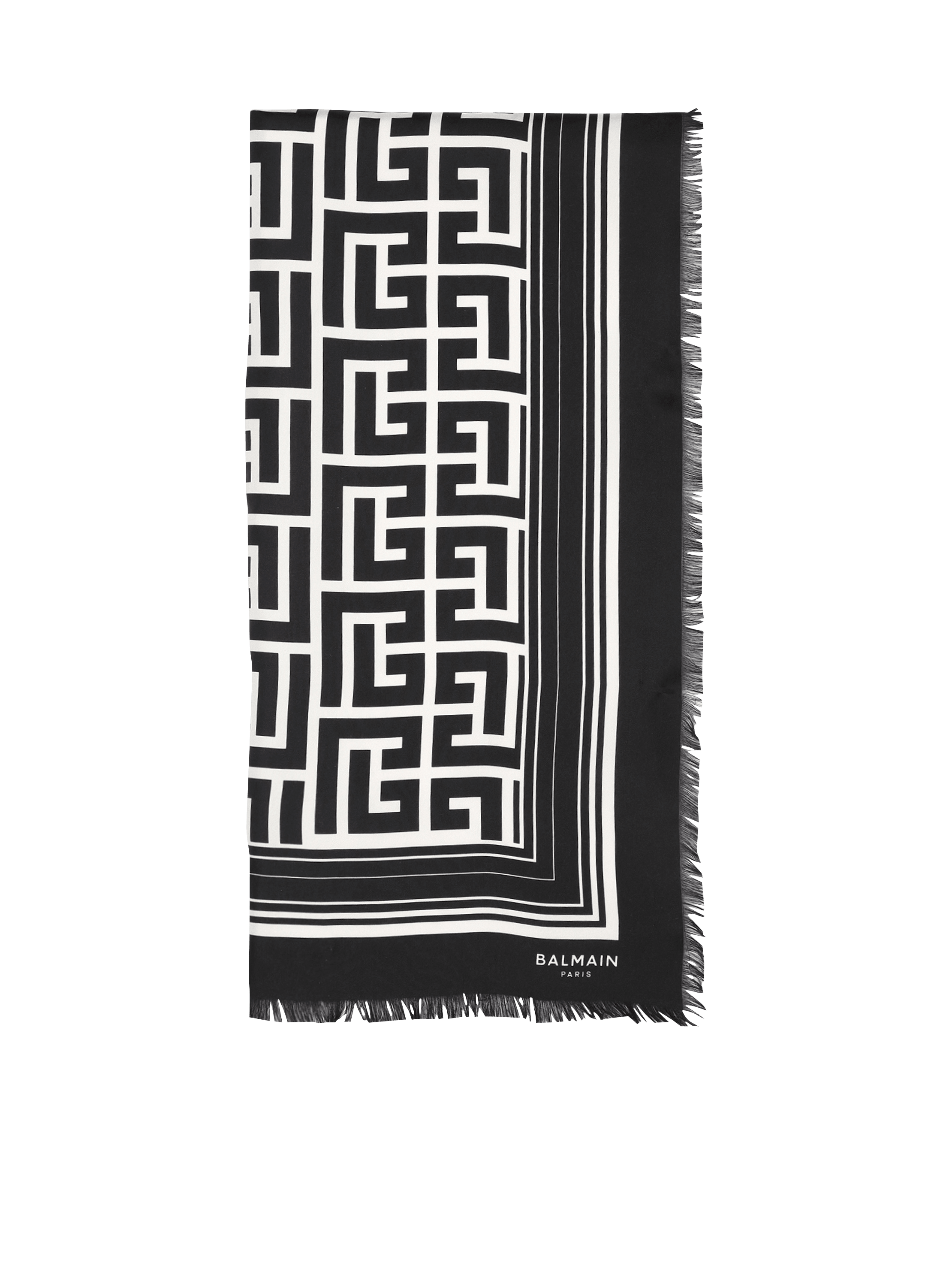 Pañuelo de seda con monograma