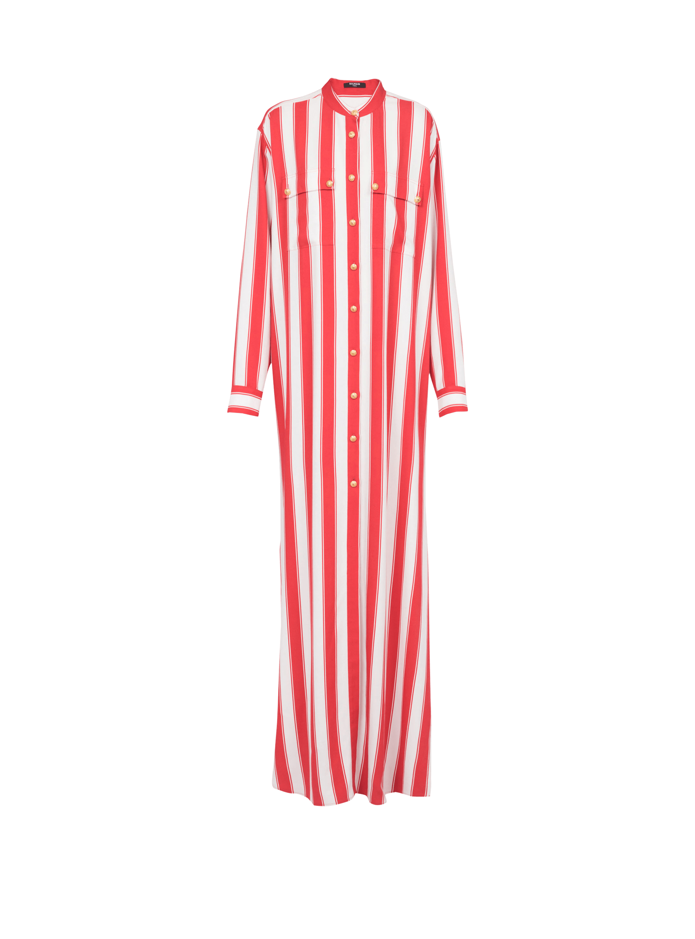 HIGH SUMMER CAPSULE - Long striped cotton shirt