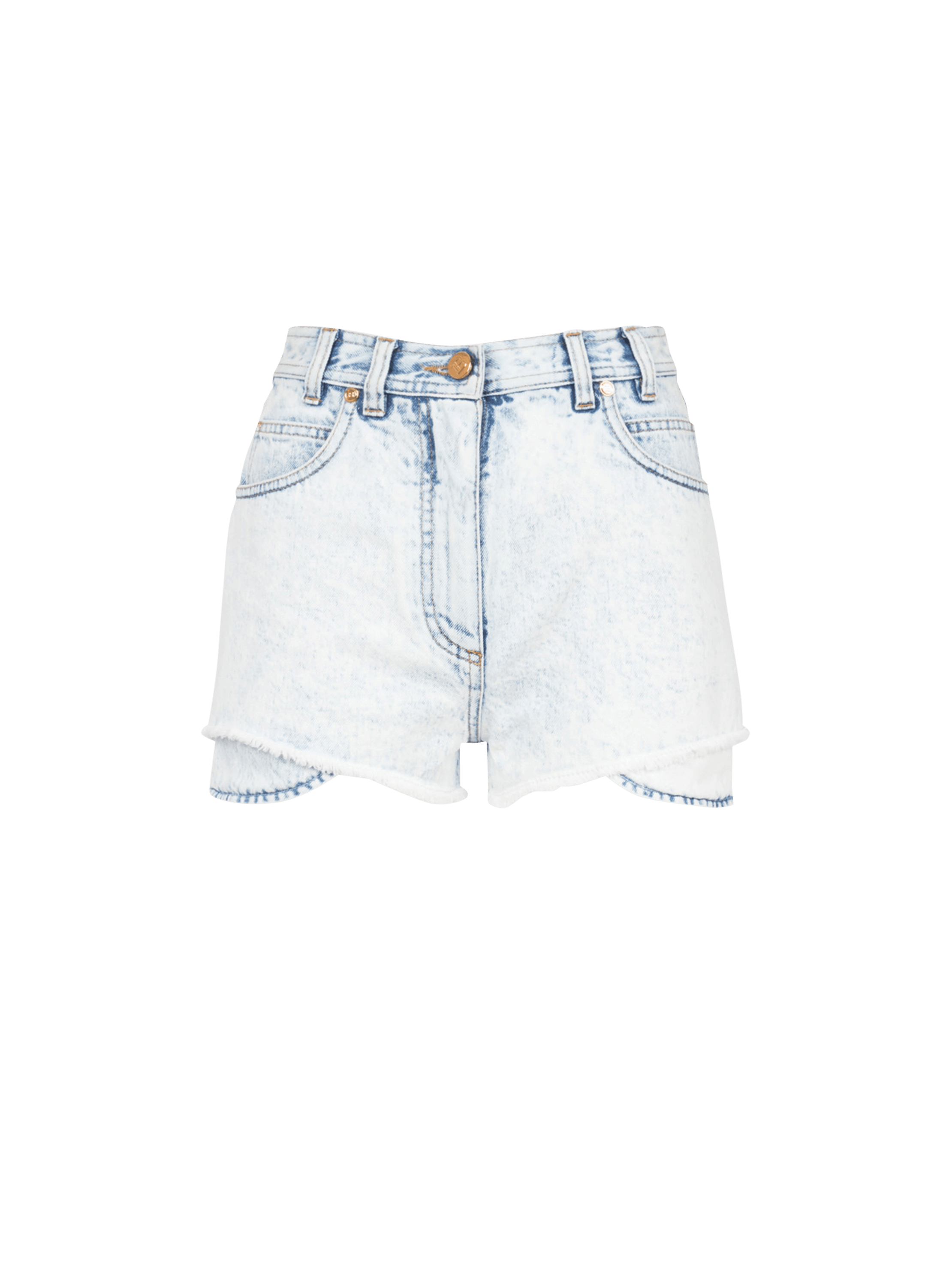 HIGH SUMMER CAPSULE- Denim high-waisted shorts