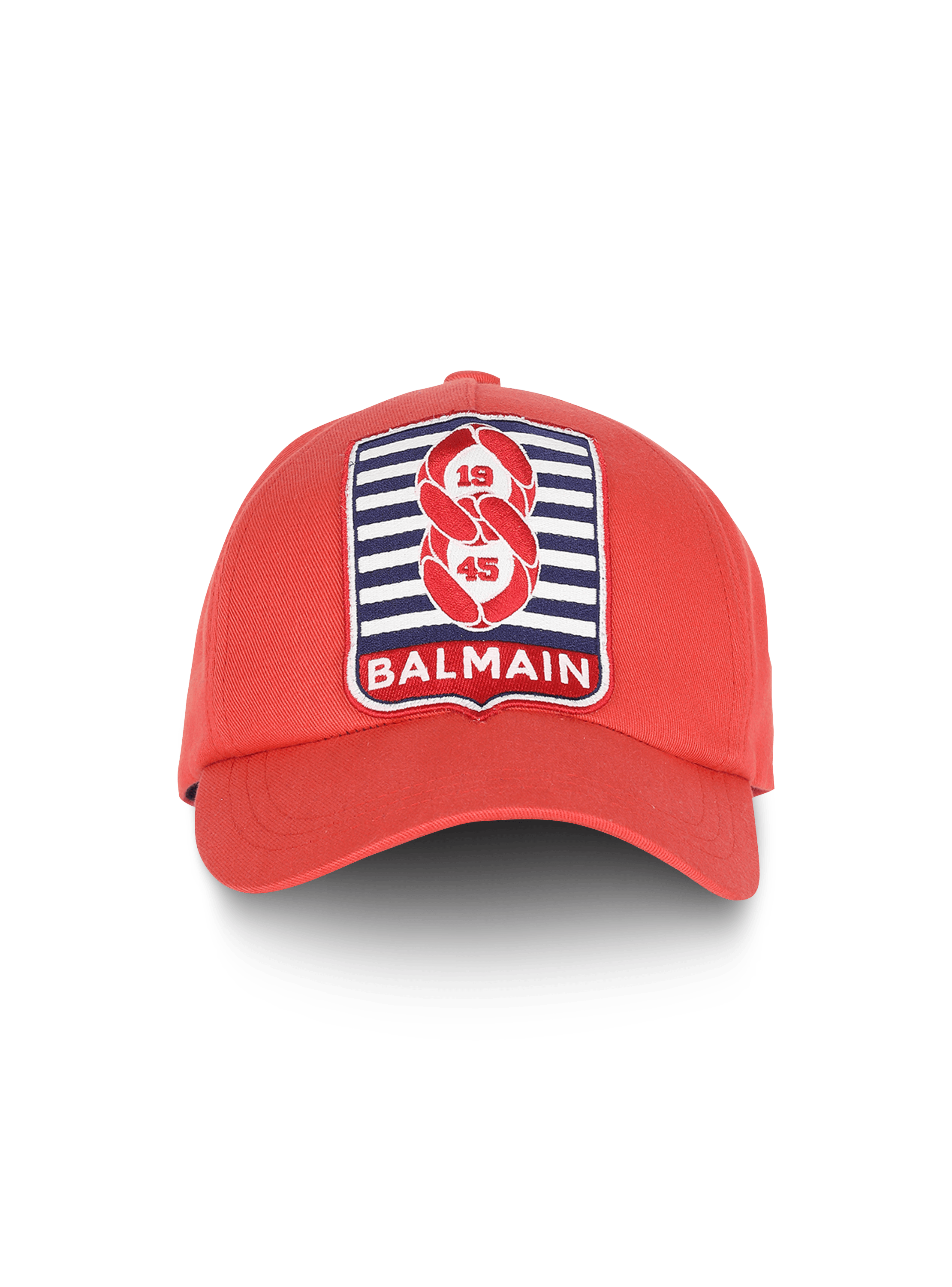 HIGH SUMMER CAPSULE - Cotton cap with Balmain monogram badge