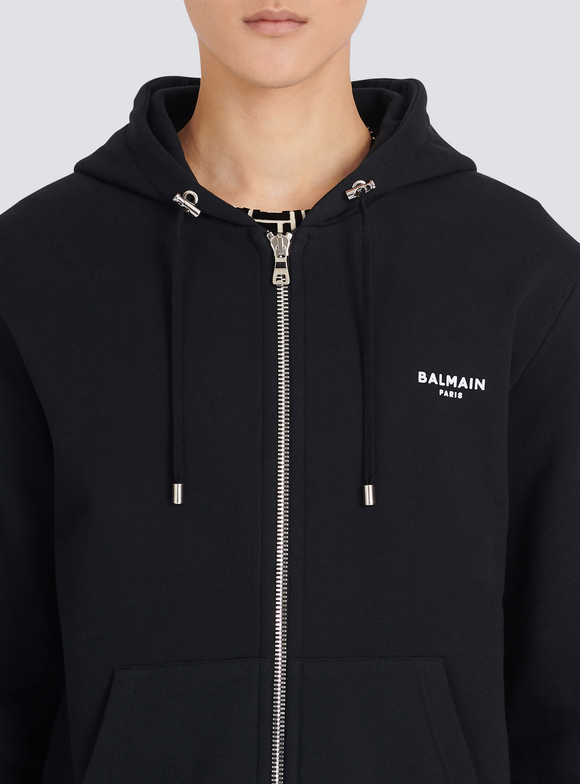 BALMAIN ZIP-UP SWEATSHIRT