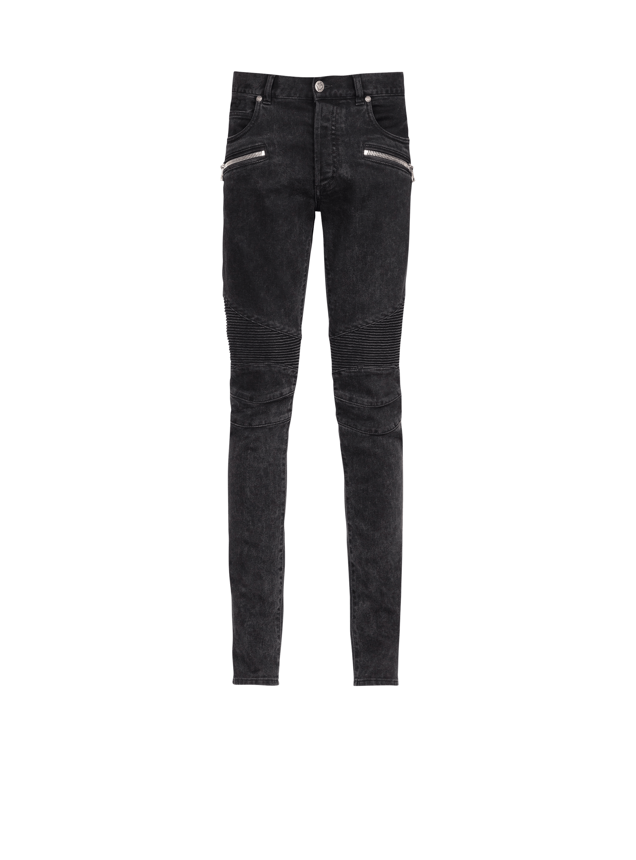 🔥60% OFF🔥 [SALE] Balmain Waxed Gold Moto Jeans Sz. US35