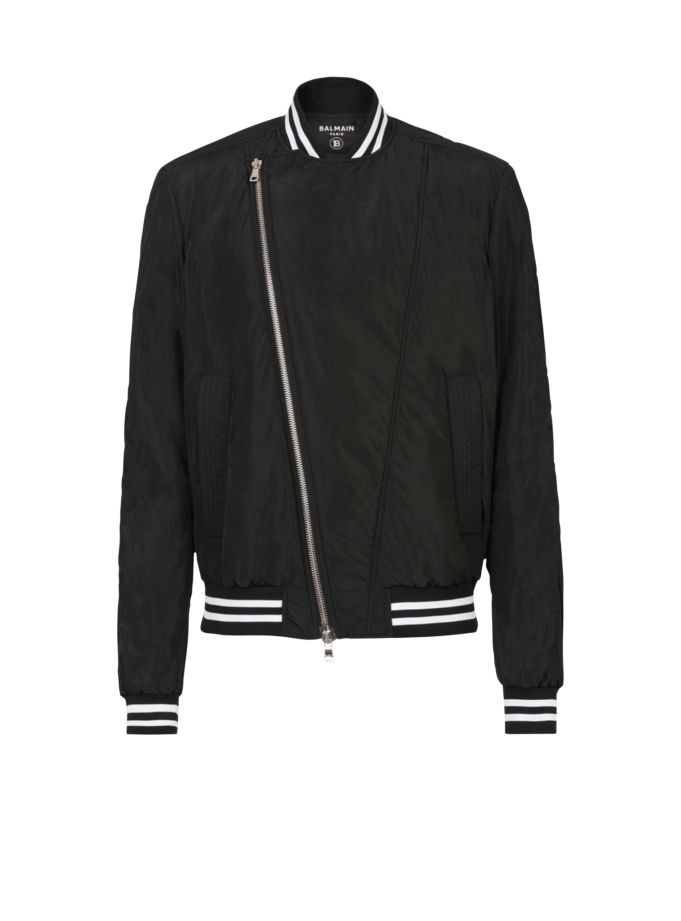 Nylon bomber jacket black - Men | BALMAIN