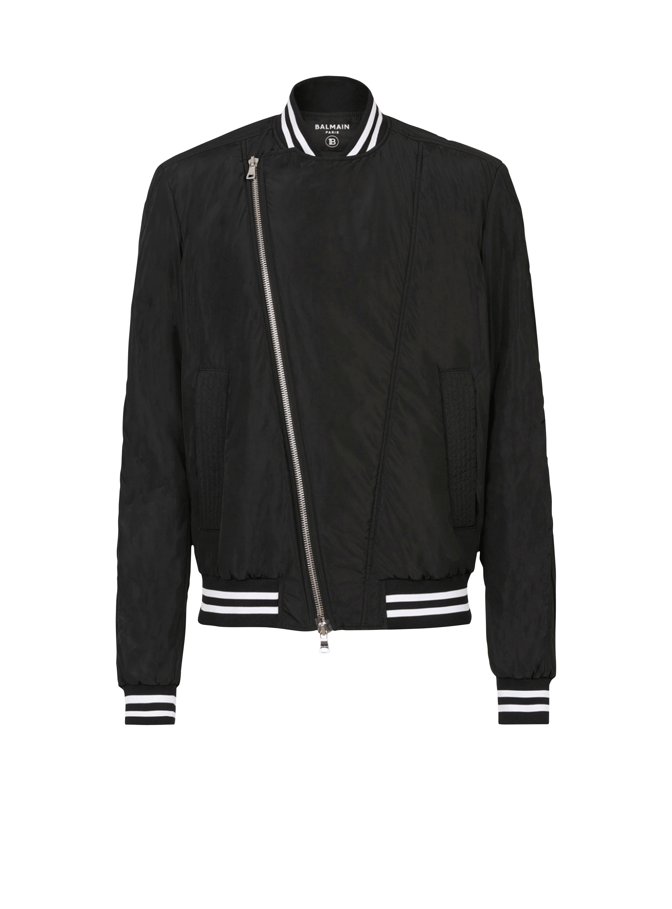 Nylon bomber jacket