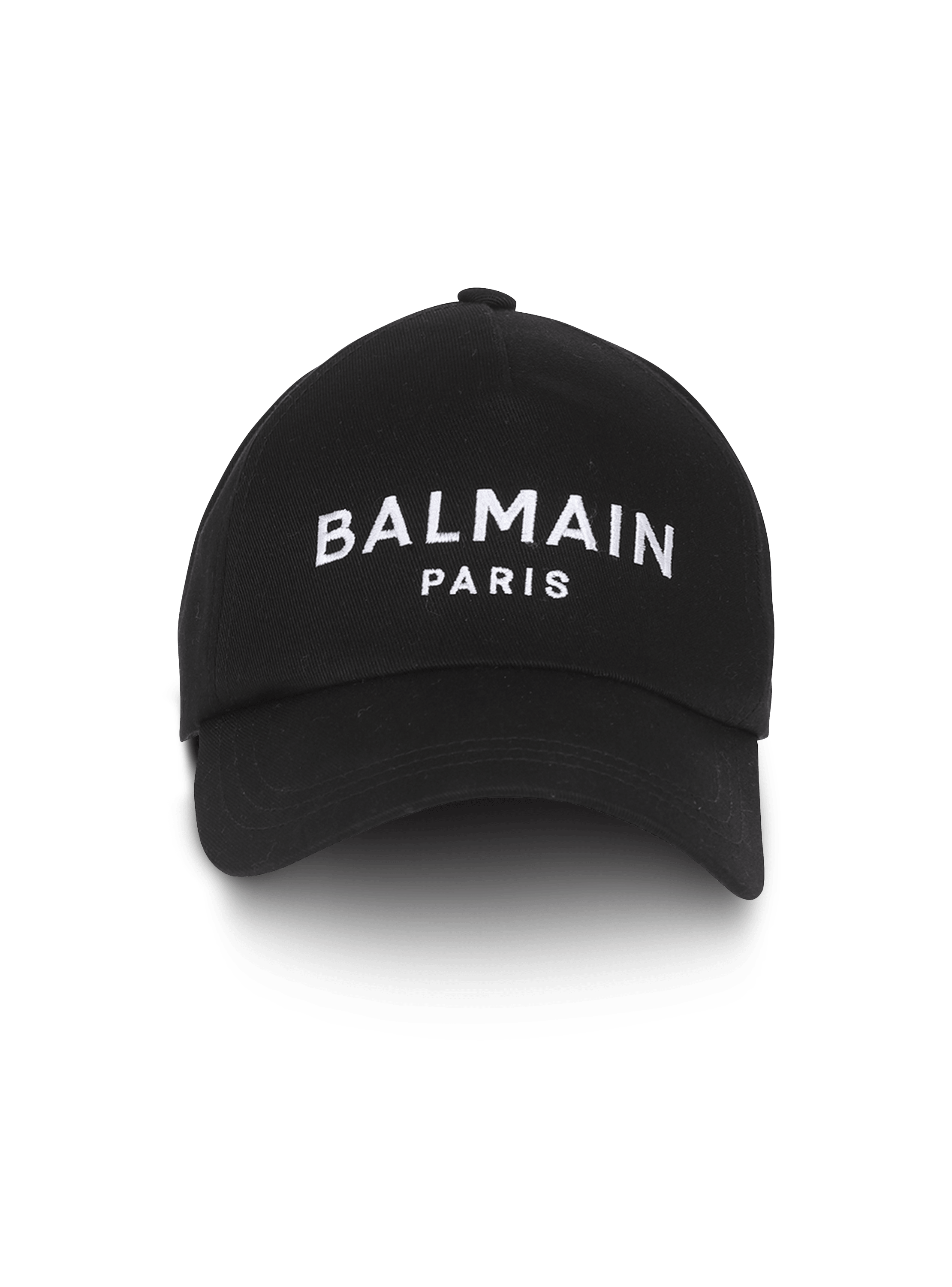 Casquette en coton à logo Balmain noir - Homme