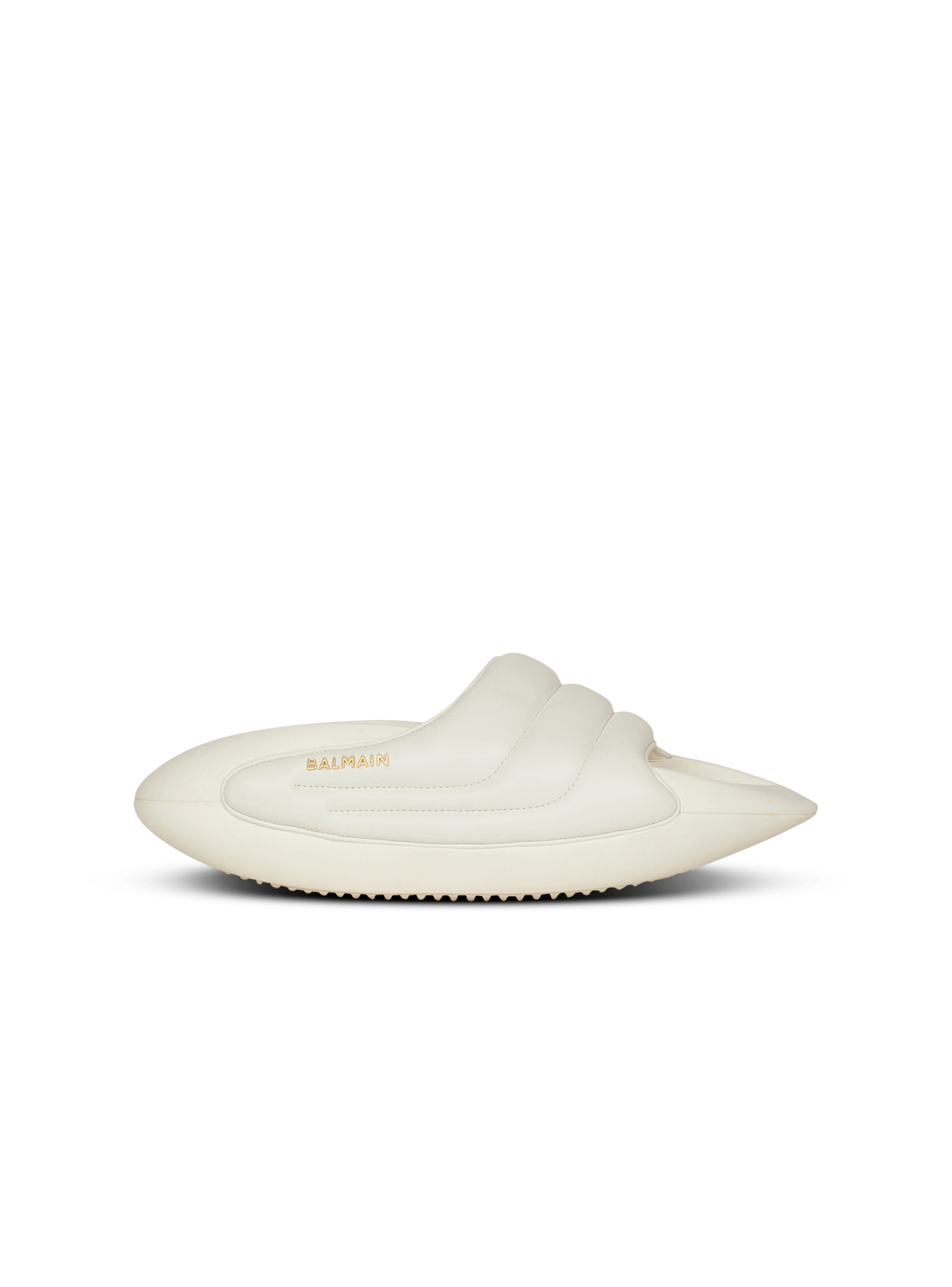 B-IT绗缝皮革穆勒鞋, white, hi-res