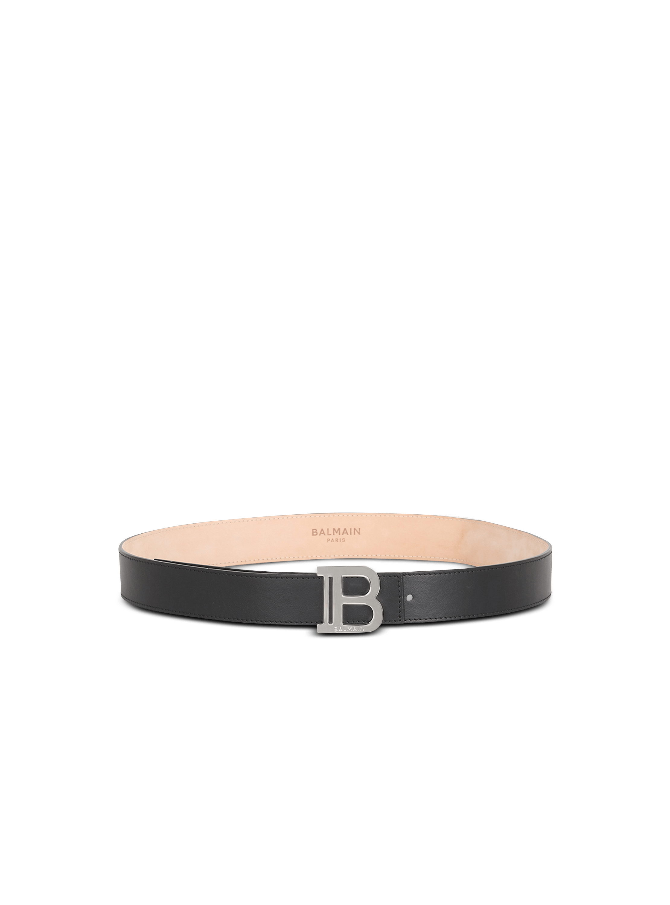 Cinturón B-Belt de piel lisa