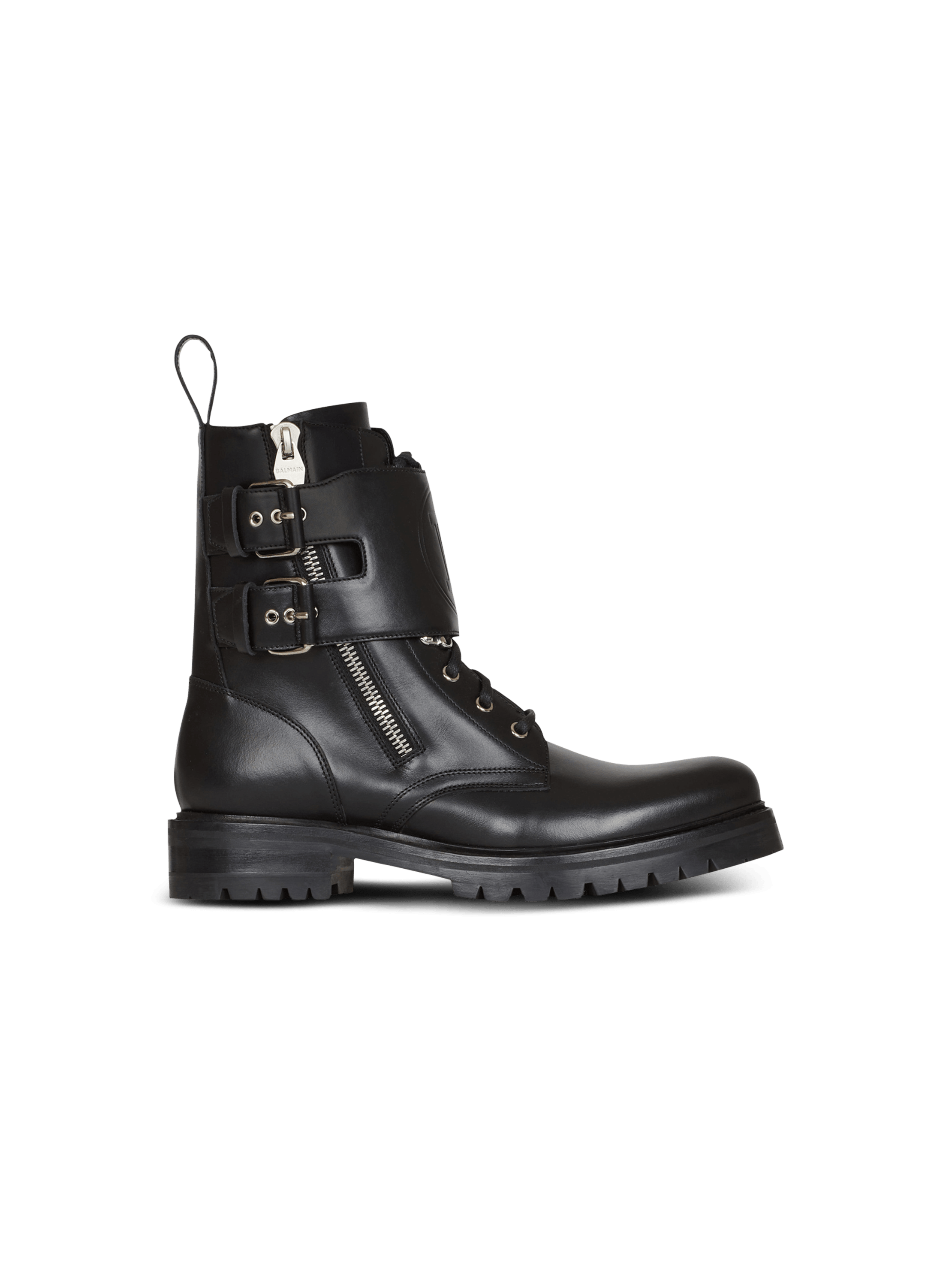 Smooth leather Phil Ranger boots - Men | BALMAIN