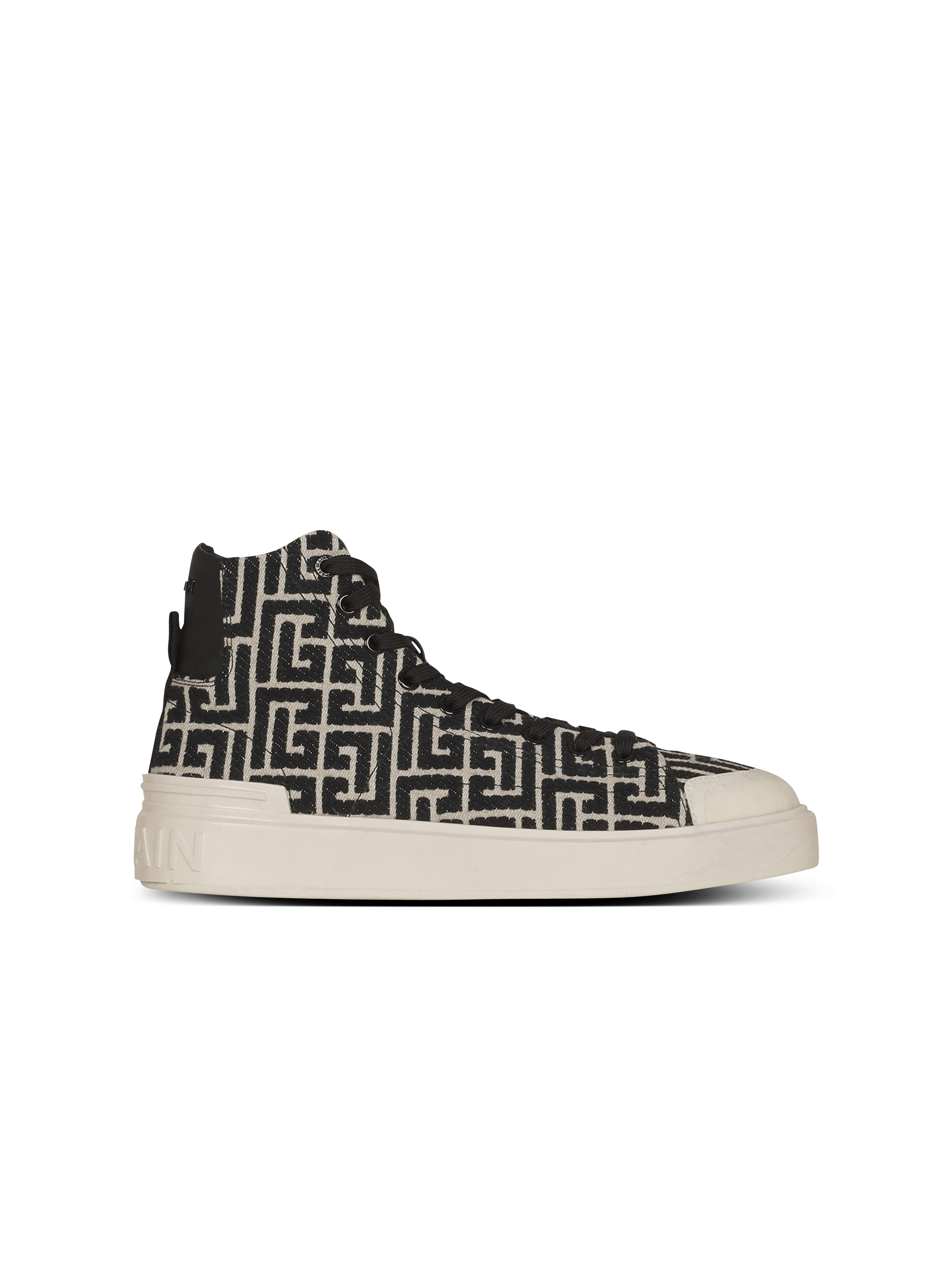 Sneakers B-Court in jacquard bicolor, nero, hi-res
