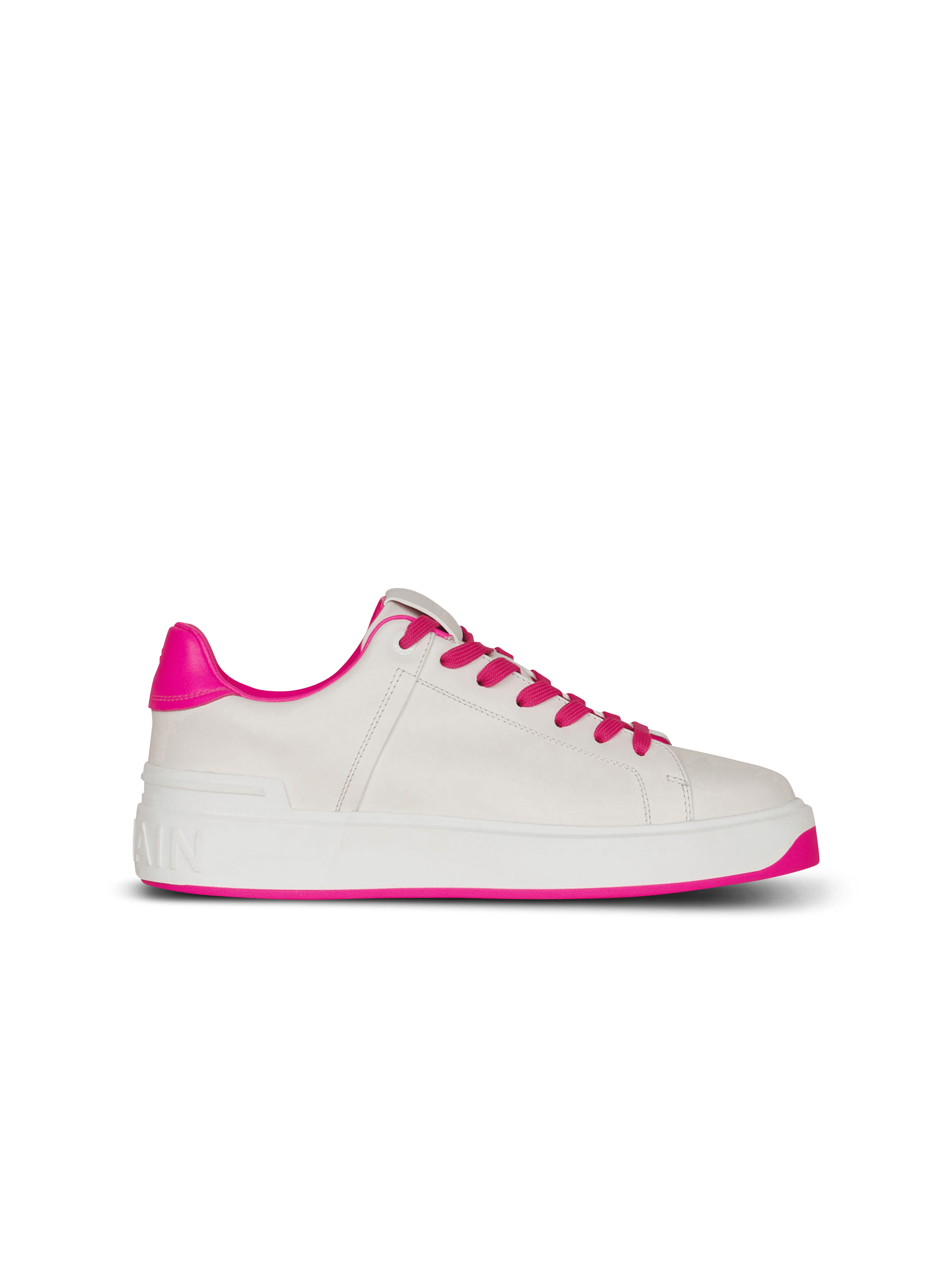 B-Court 皮革低帮运动鞋, pink, hi-res