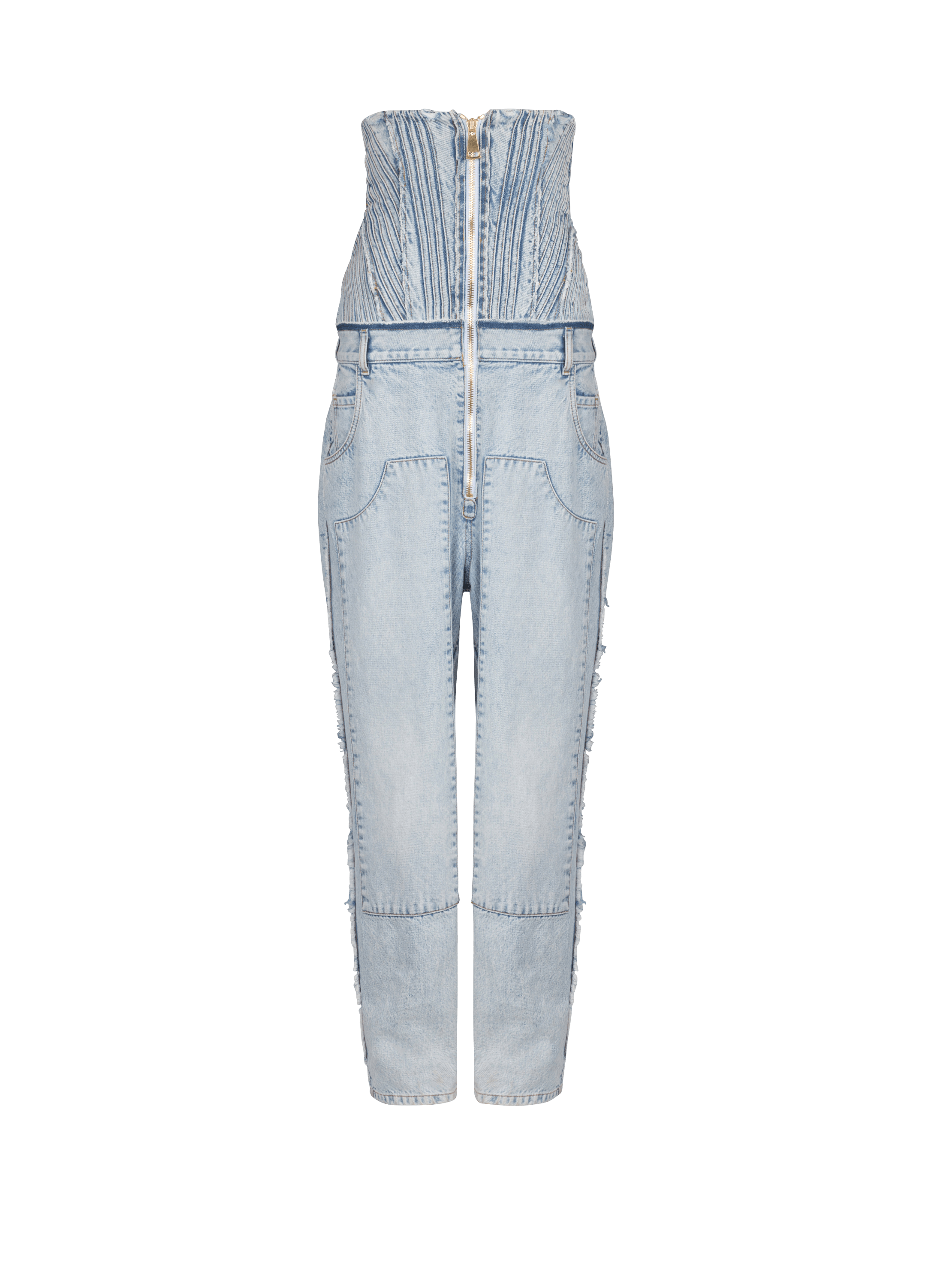 Vintage-Boyfriend-Jeans aus Baumwolle, blau, hi-res