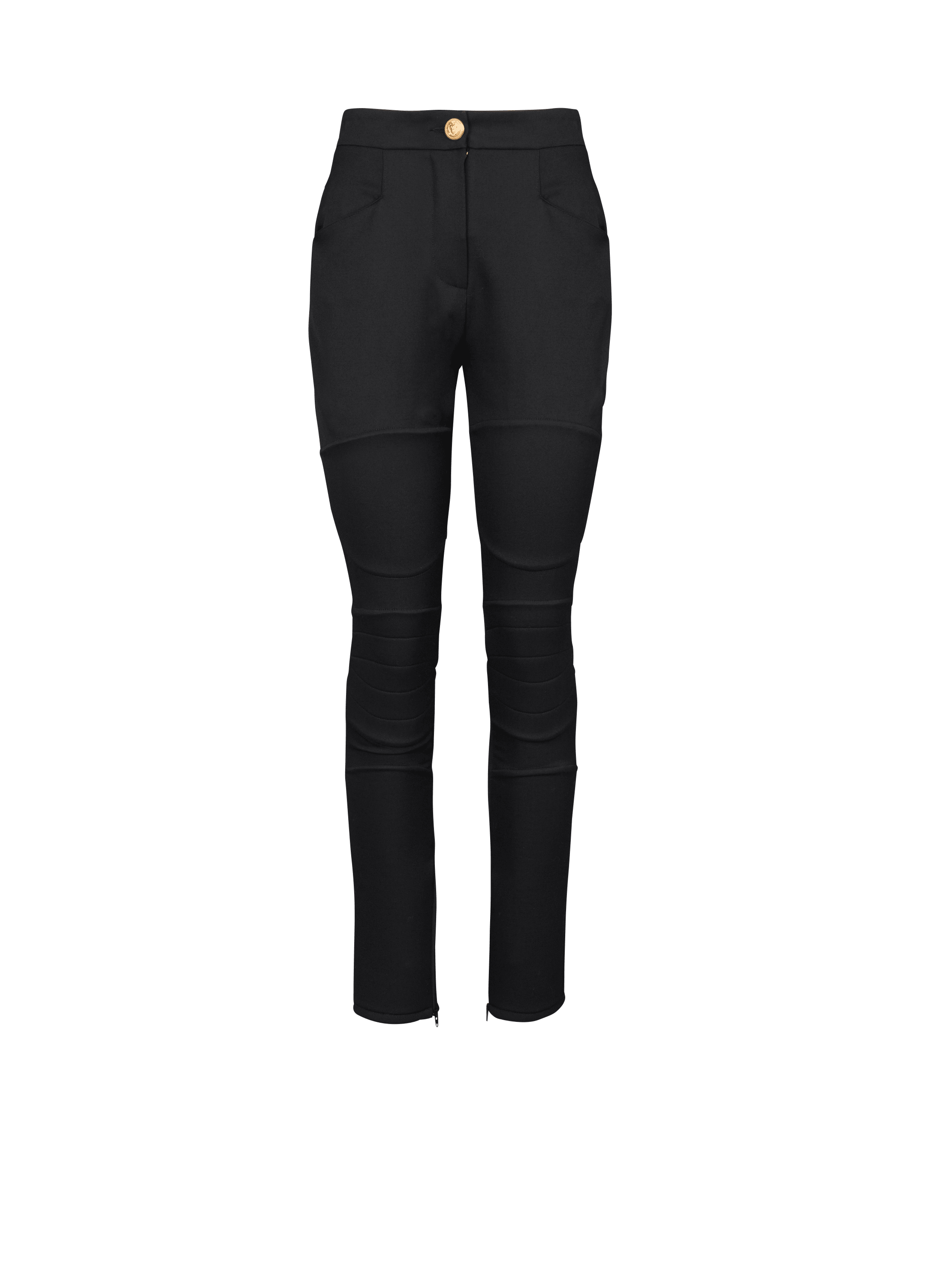 Wool skinny-fit trousers