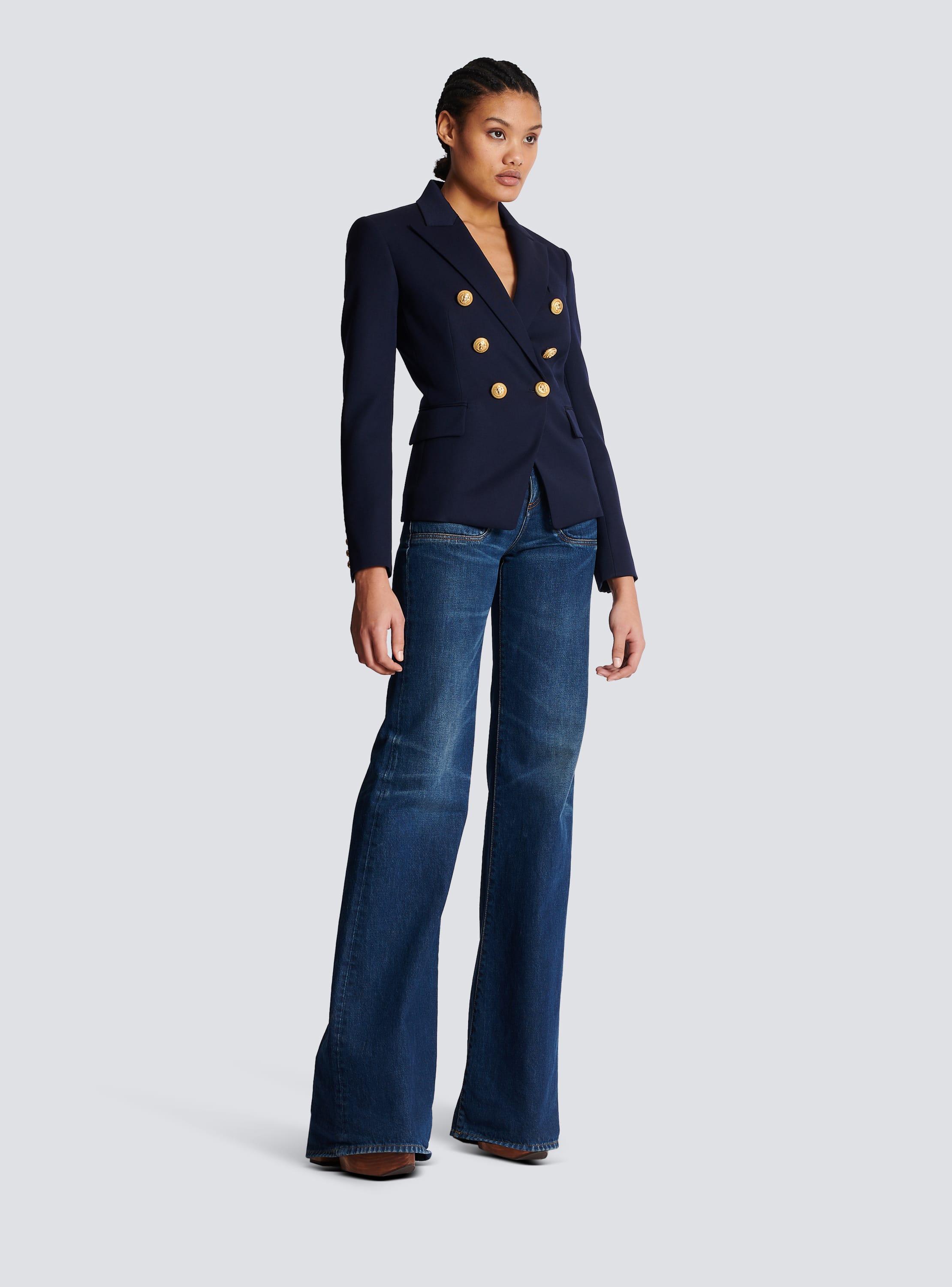 Balmain navy 2025 blue blazer