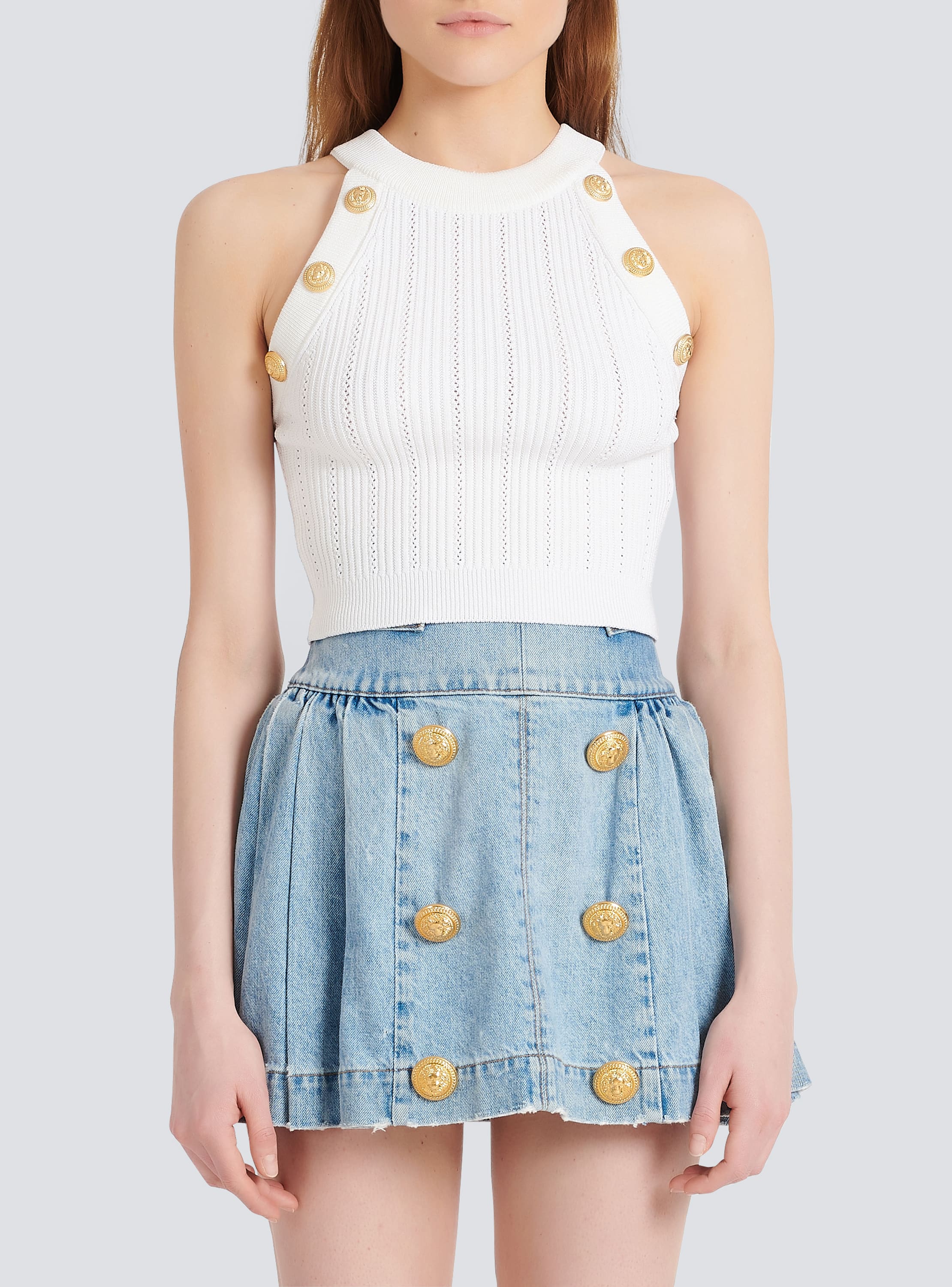 Knit crop top