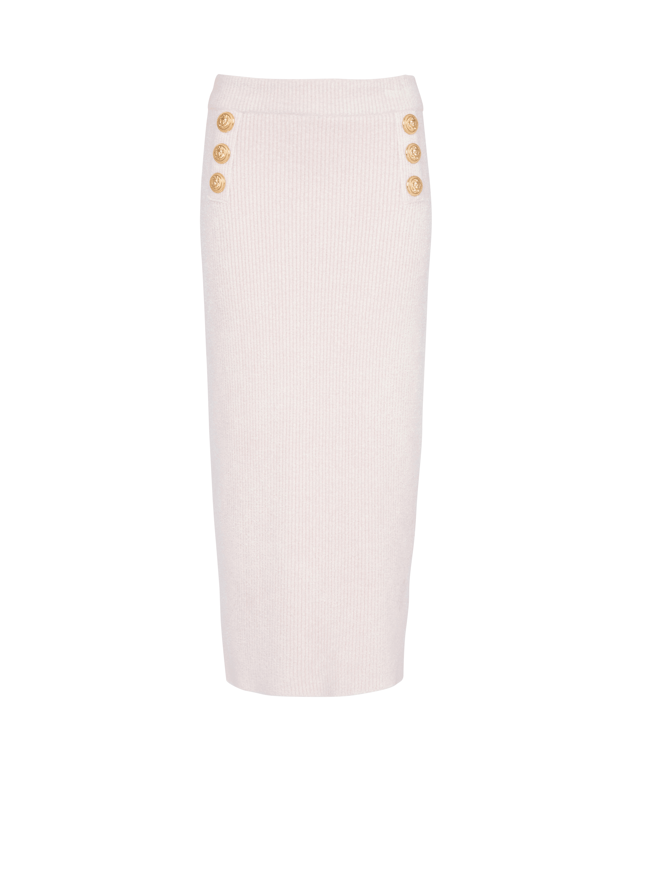 Mid-length velvet skirt