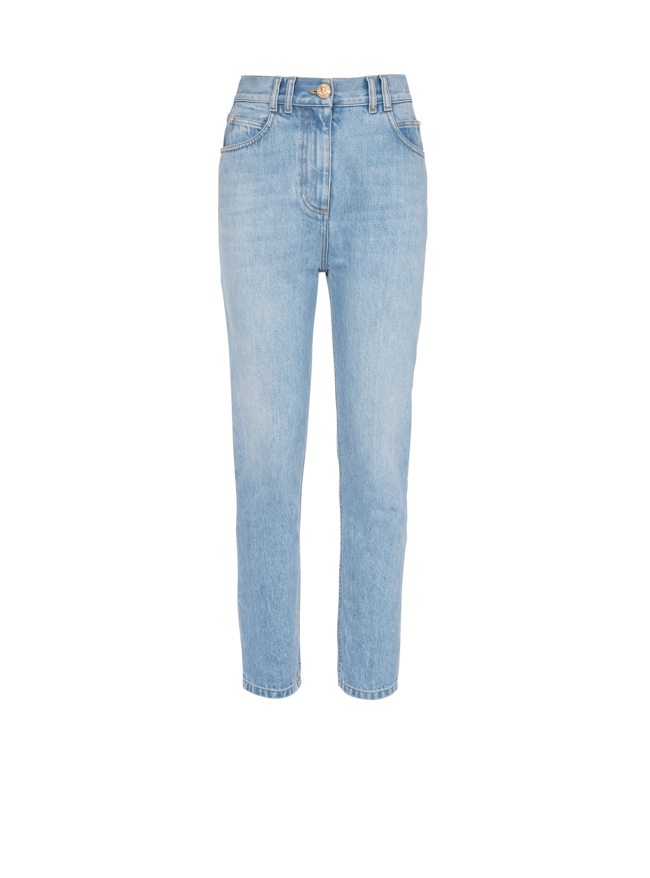 Slim cut jeans, blue, hi-res