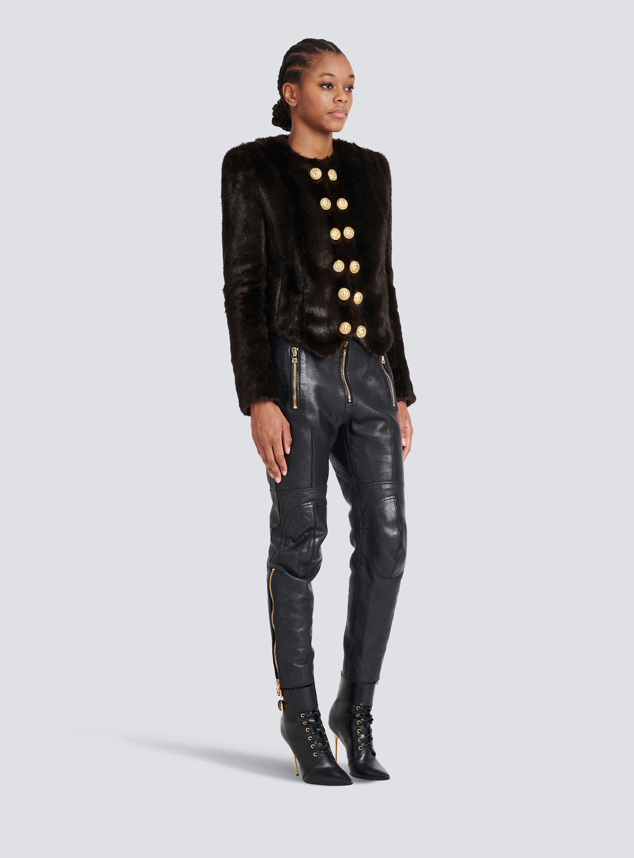 Leather pants Women | BALMAIN