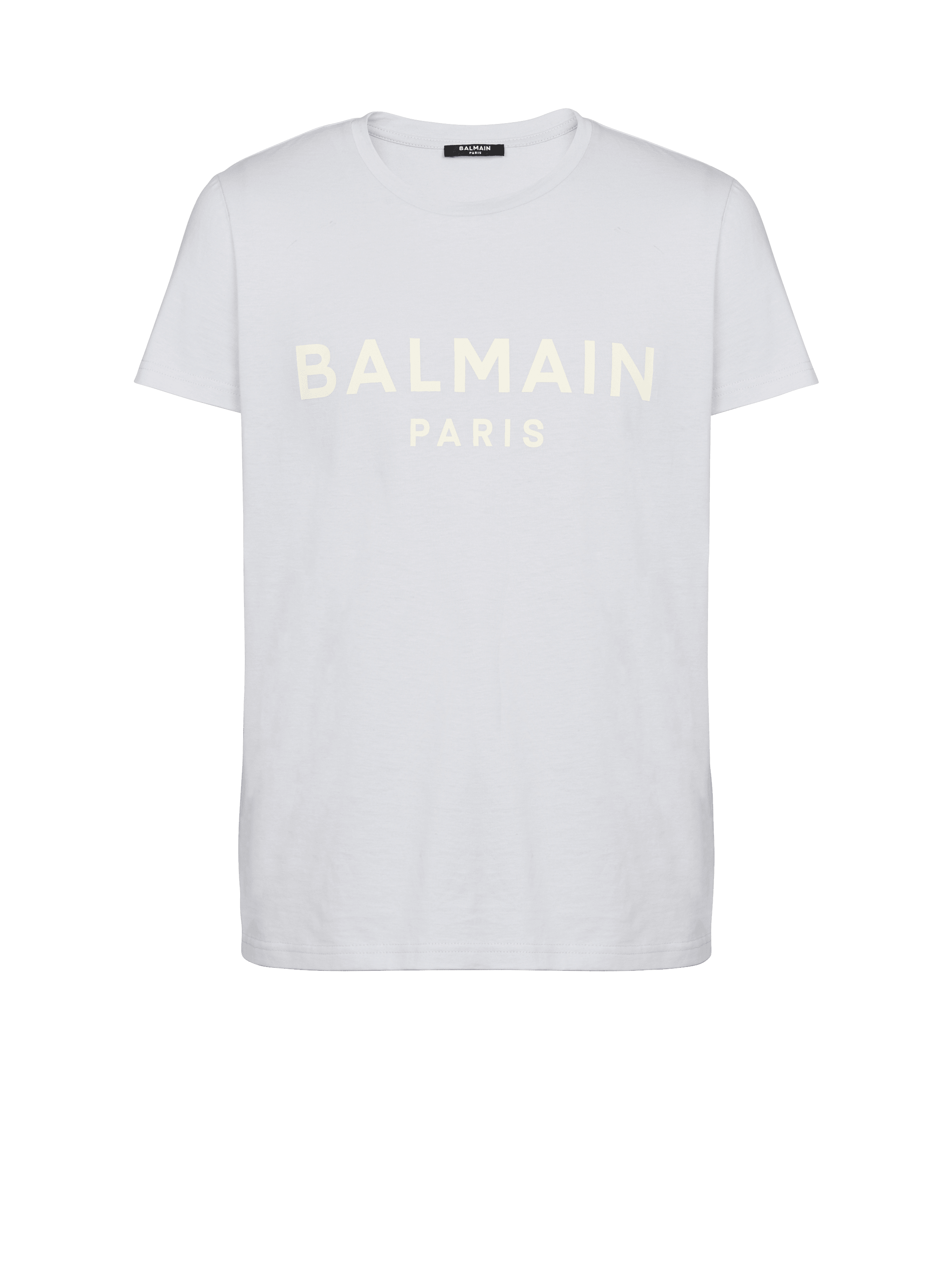 Cotton printed Balmain Paris logo T-shirt