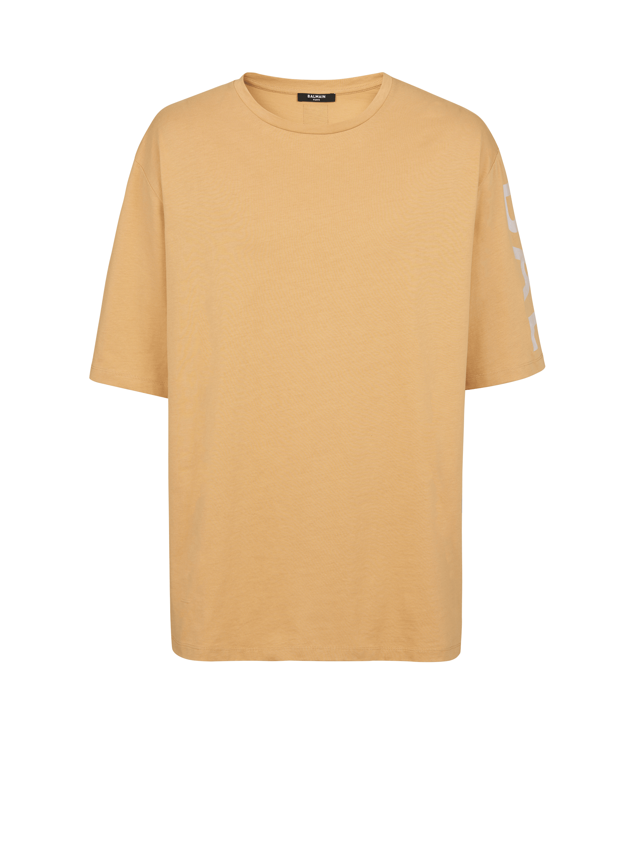 コットン オーバーサイズTシャツ Balmainロゴプリント