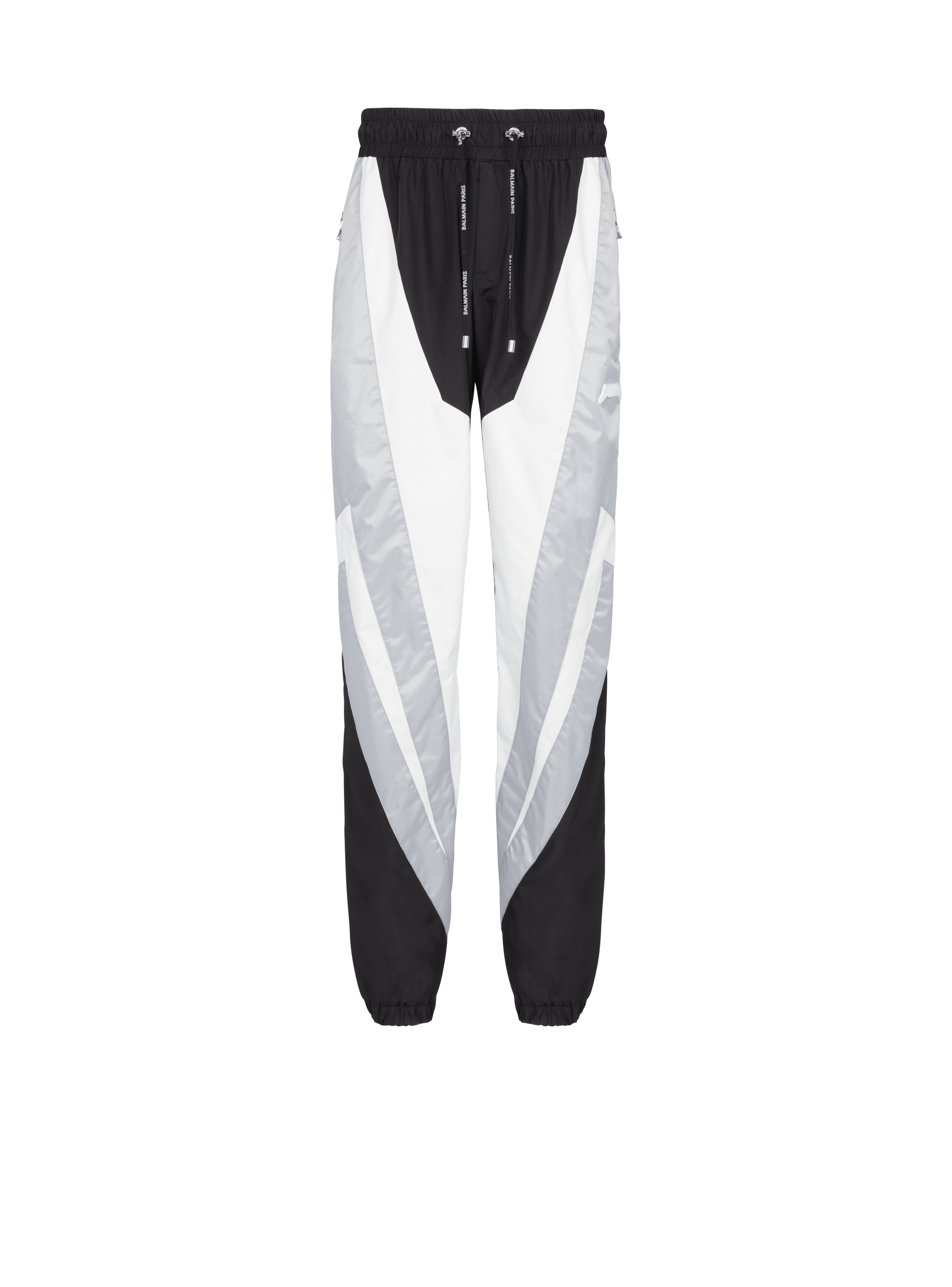 Balmain logo nylon trousers
