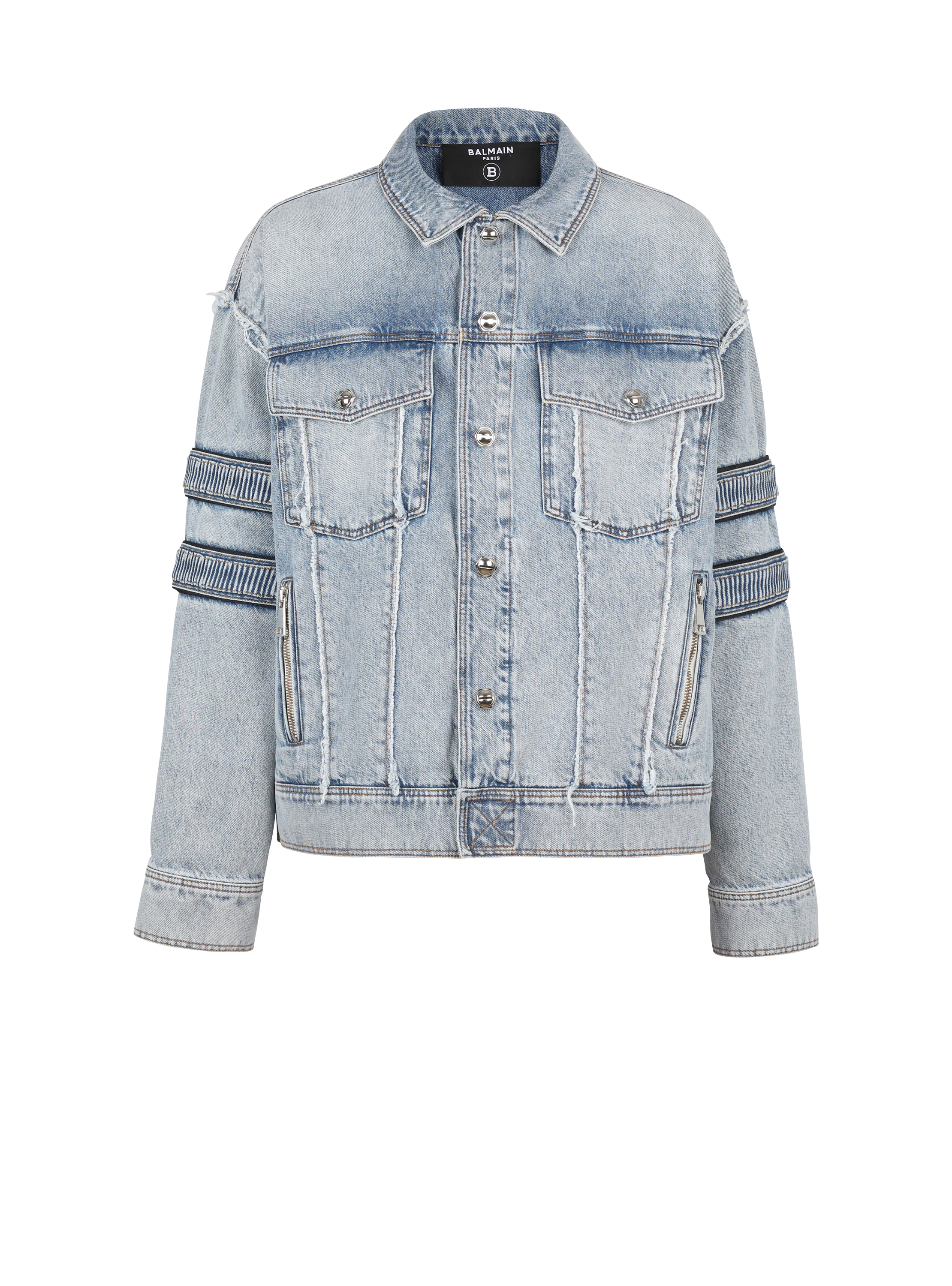 無地・新色登場！ 美品 BALMAIN バルマン エンブレムボタン デニム